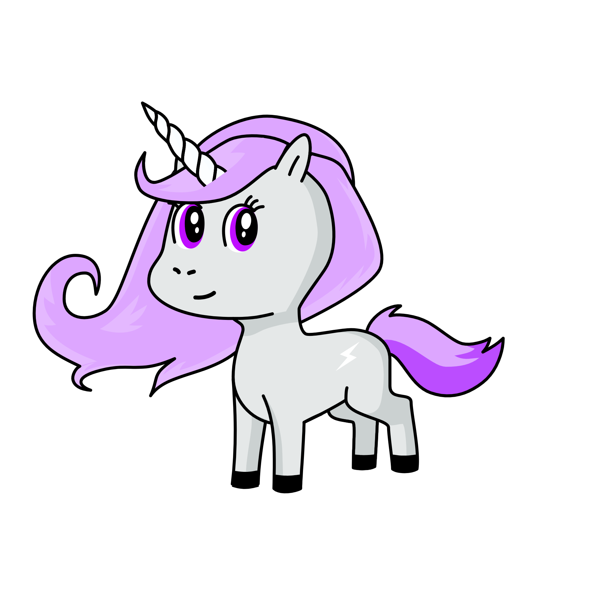 Cloudy, the unicorn