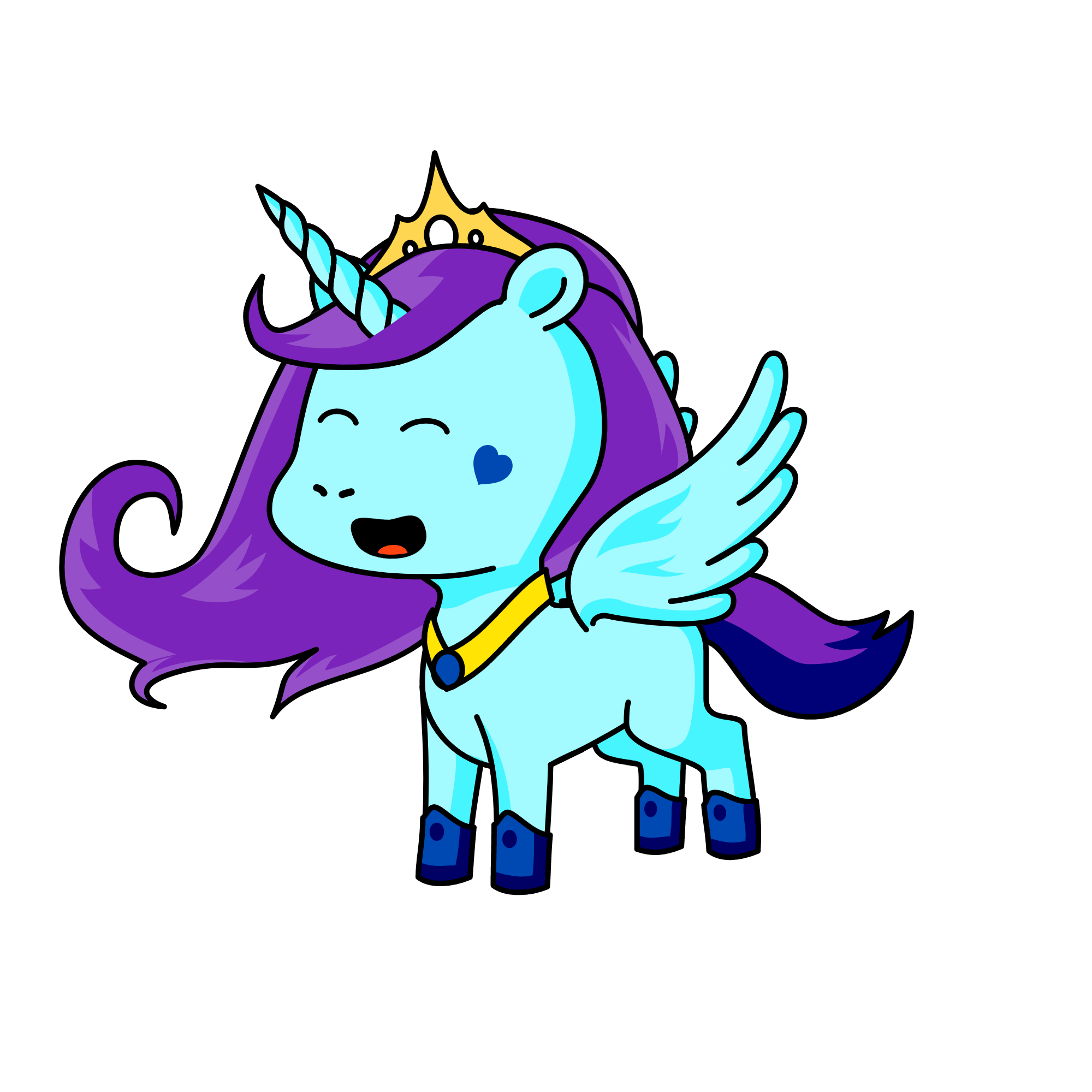 Princess of Sky, the unicorn