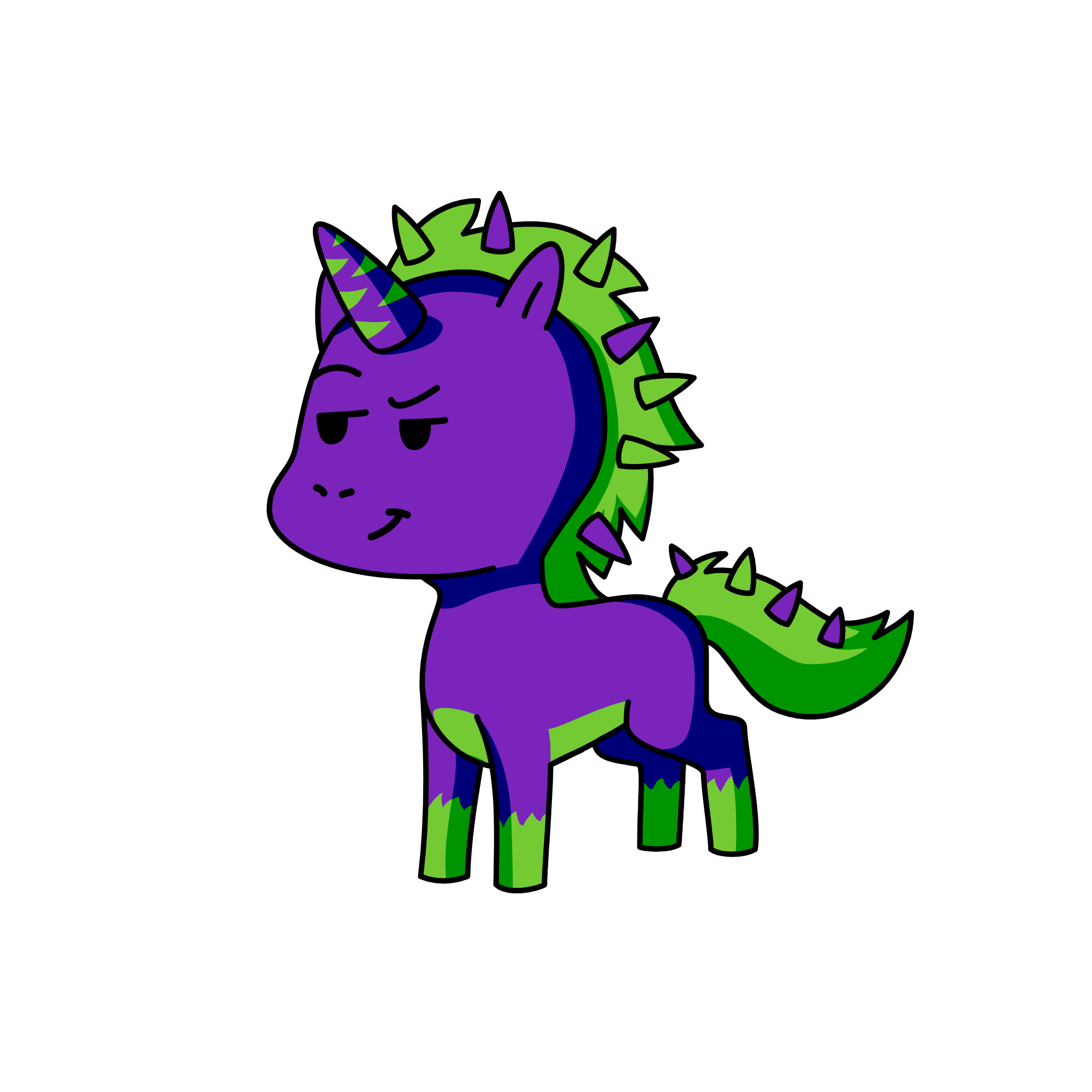 Spike, the unicorn