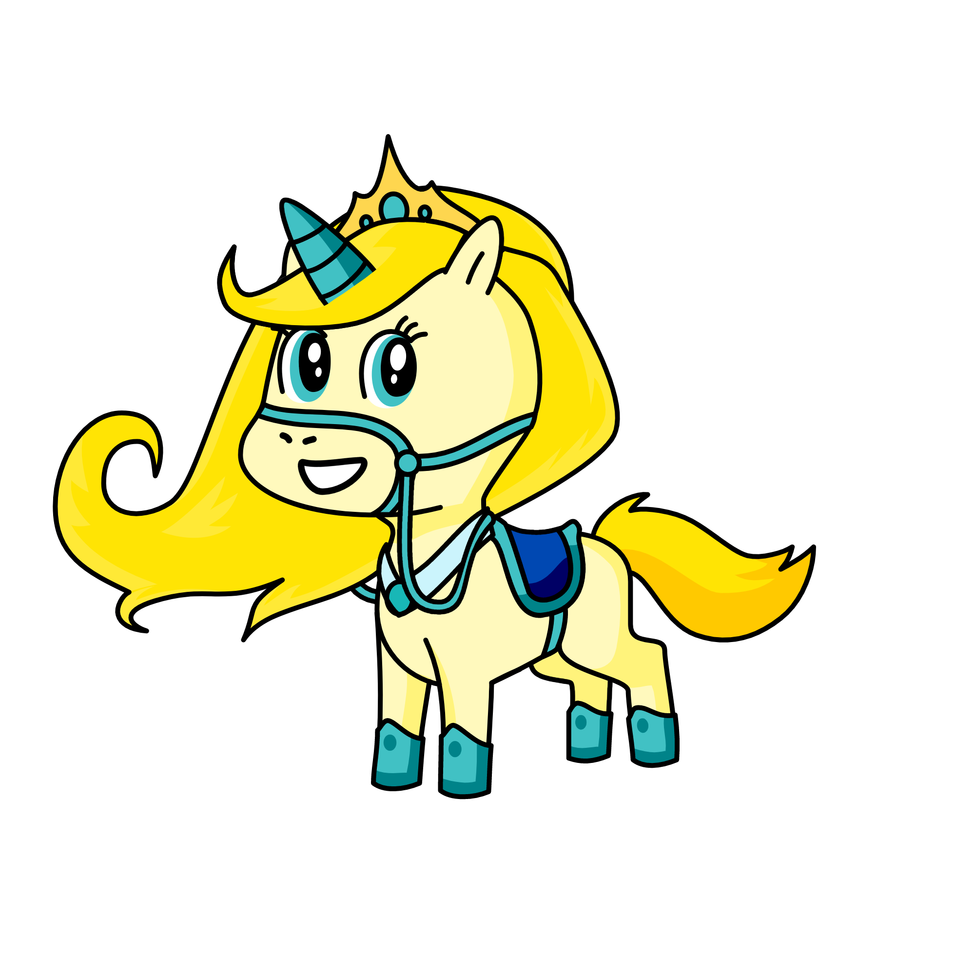 Cinderella, the unicorn