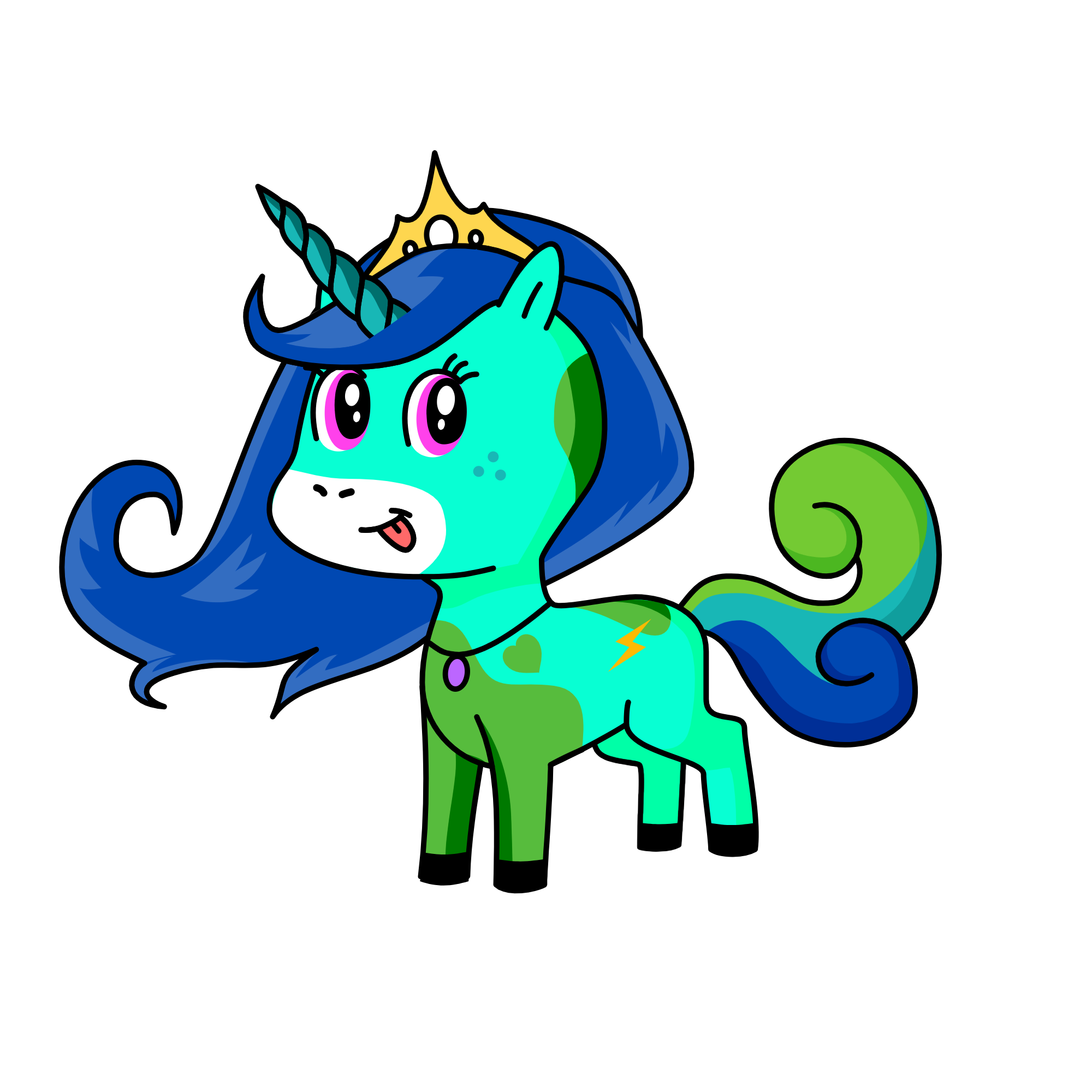 😜, the unicorn