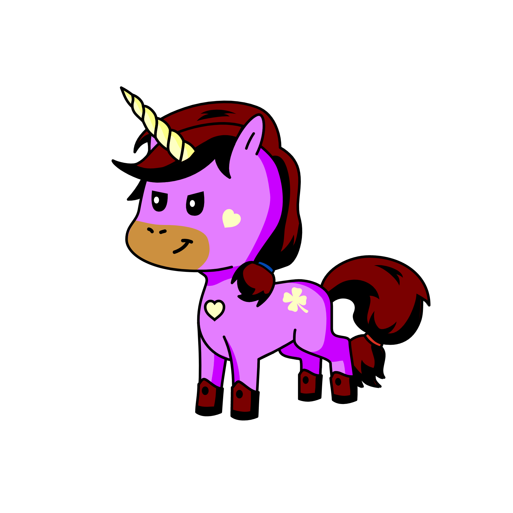 Rainbow, the unicorn