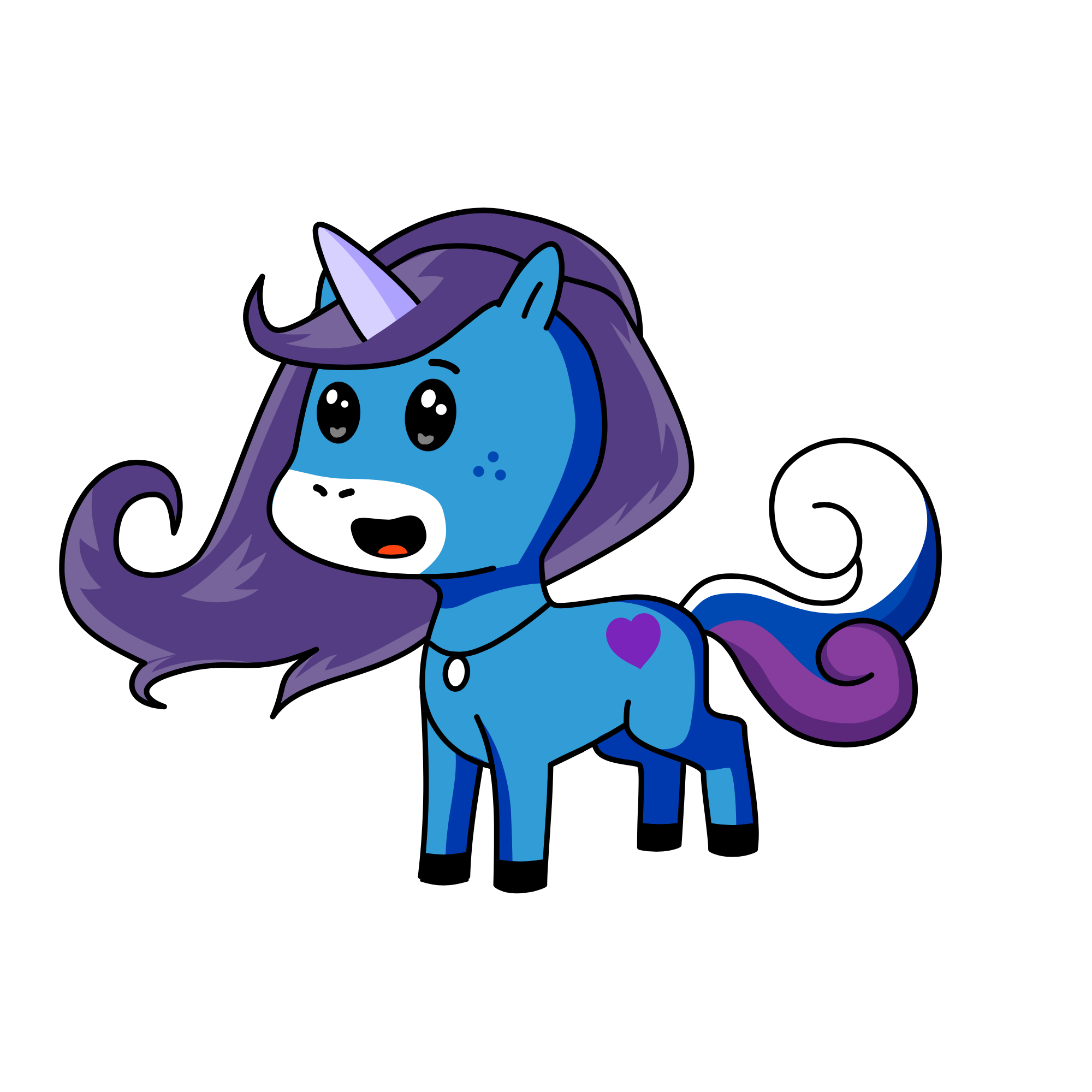 Midnight, the unicorn
