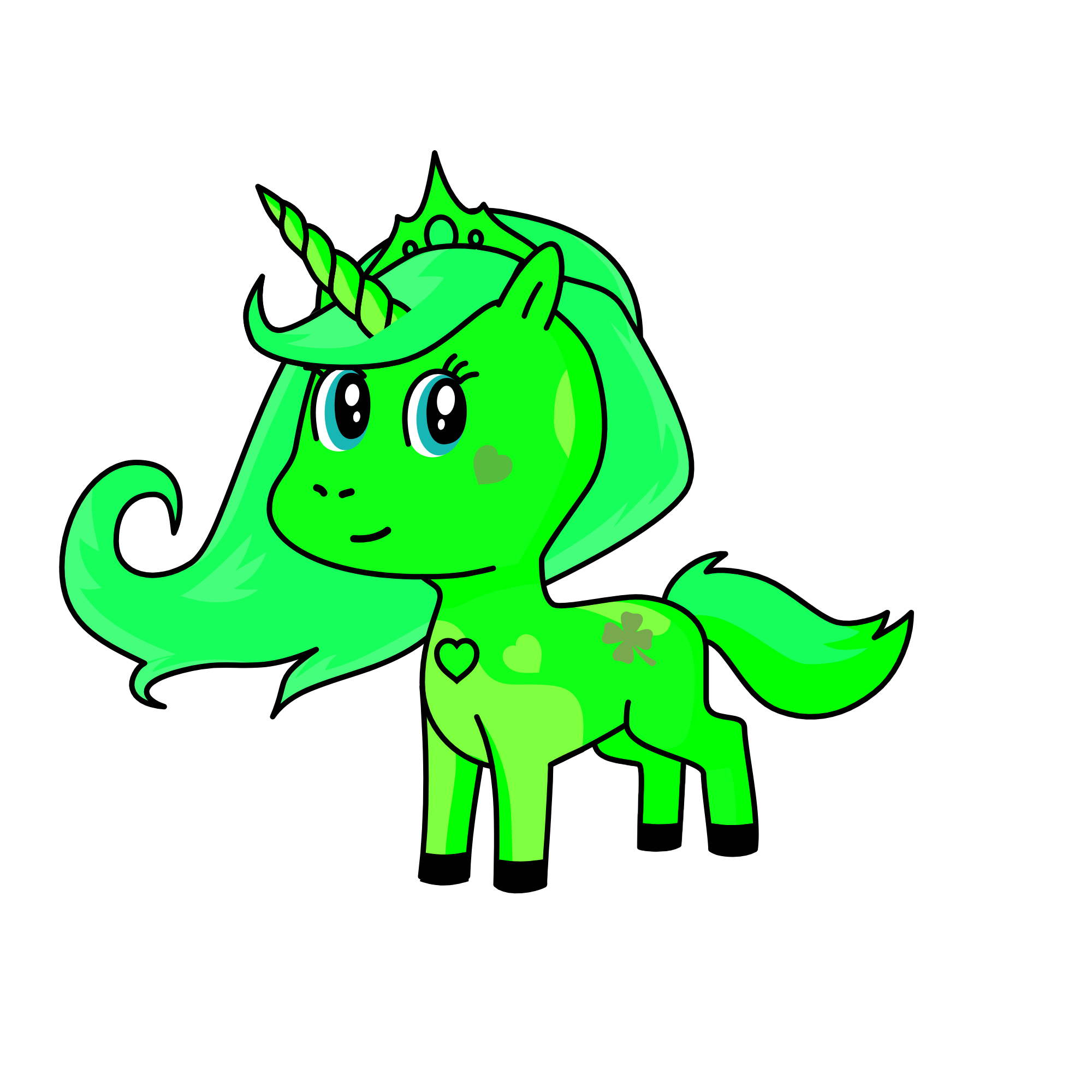leprechaun Queen, the unicorn