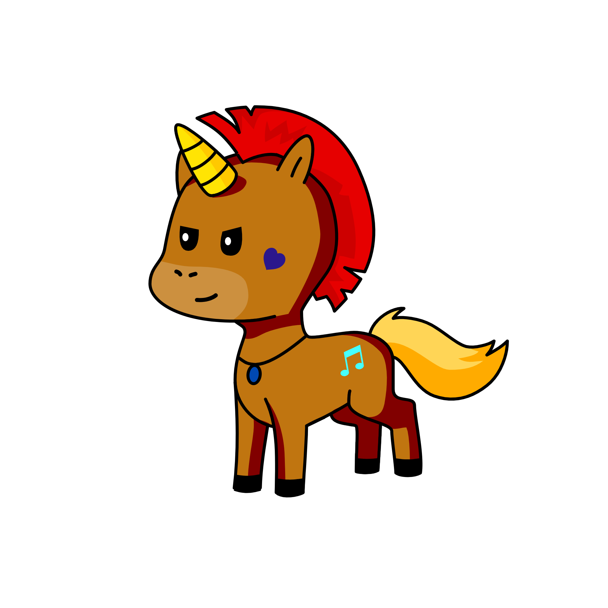 Baaad Boy, the unicorn