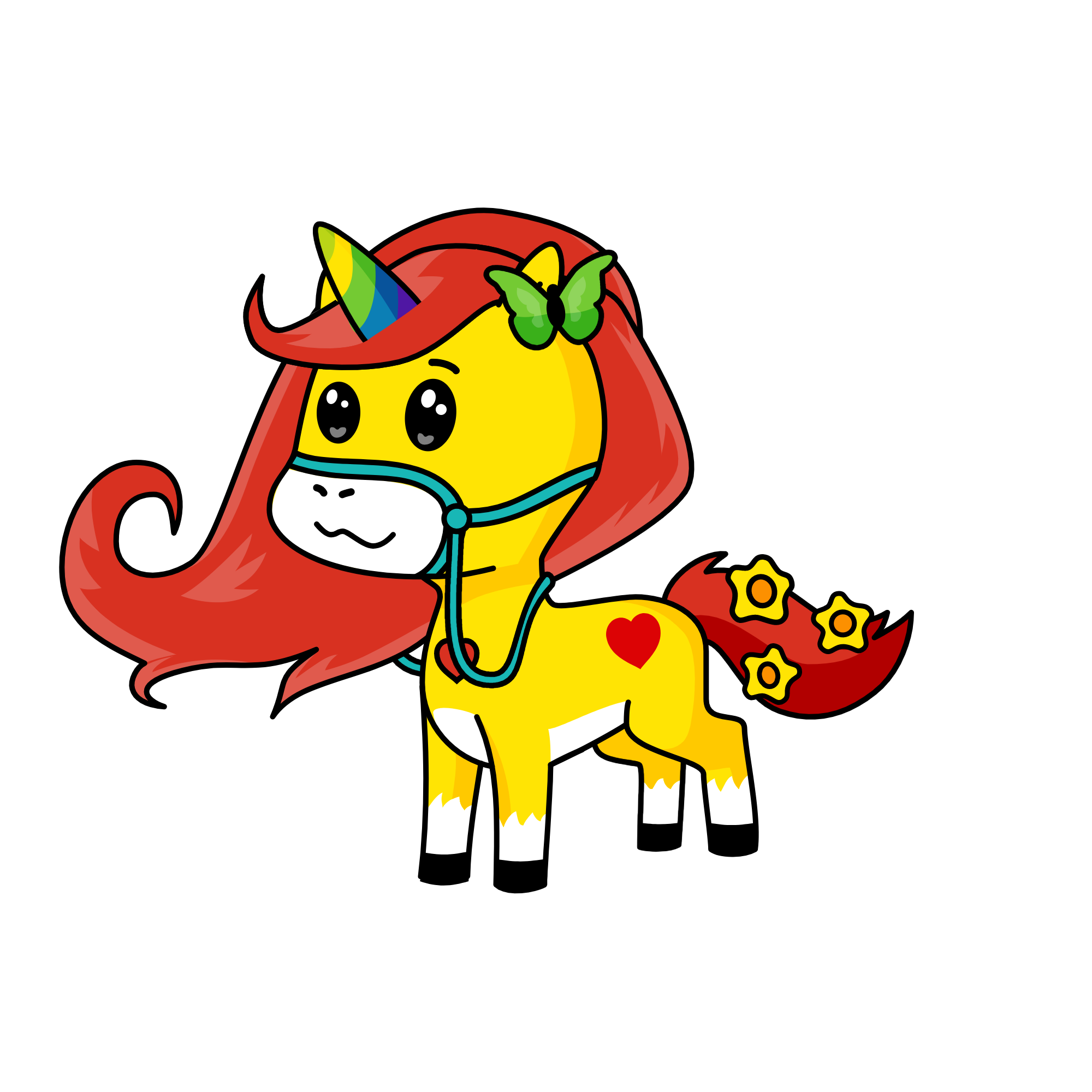 Rainbow, the unicorn
