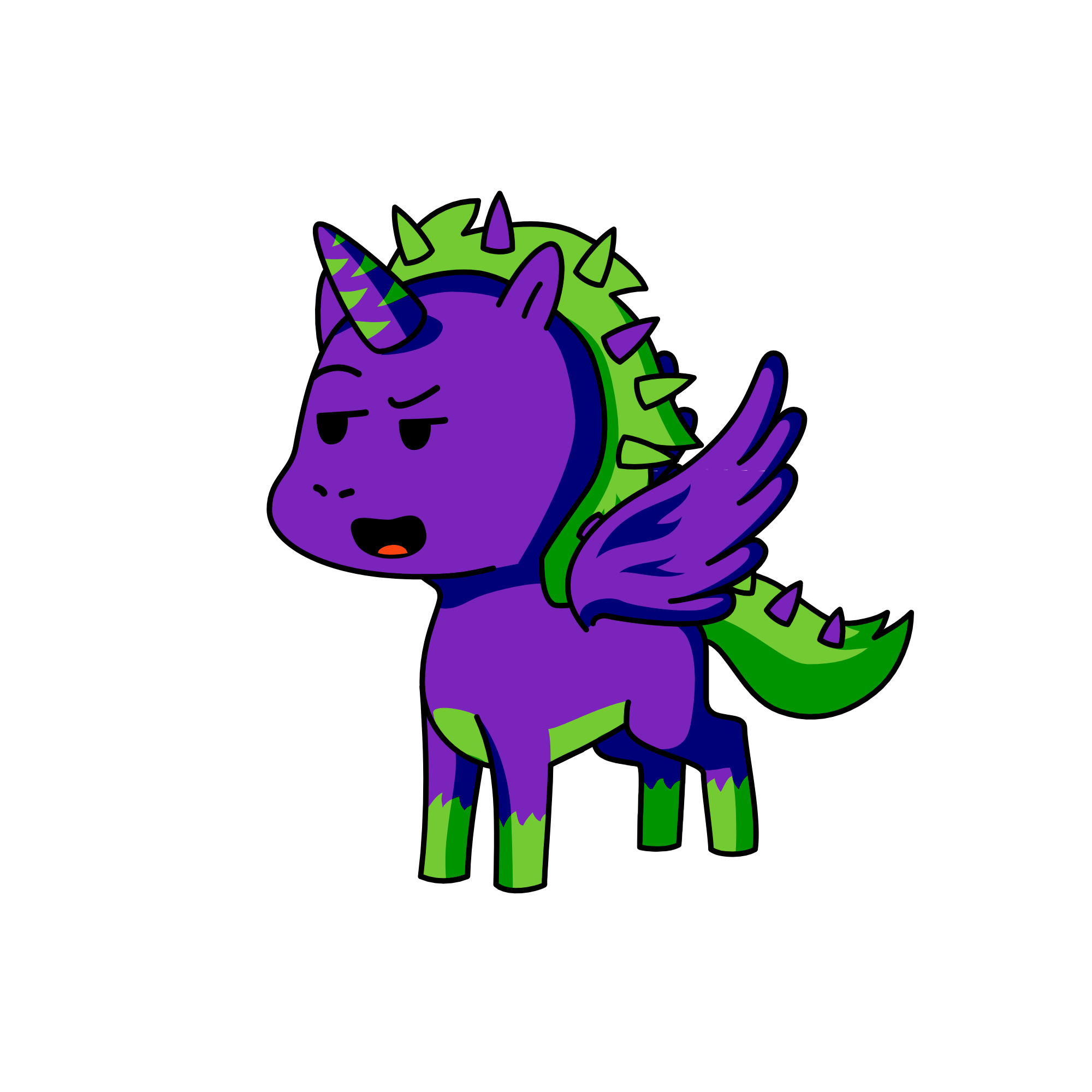 Spike, the unicorn