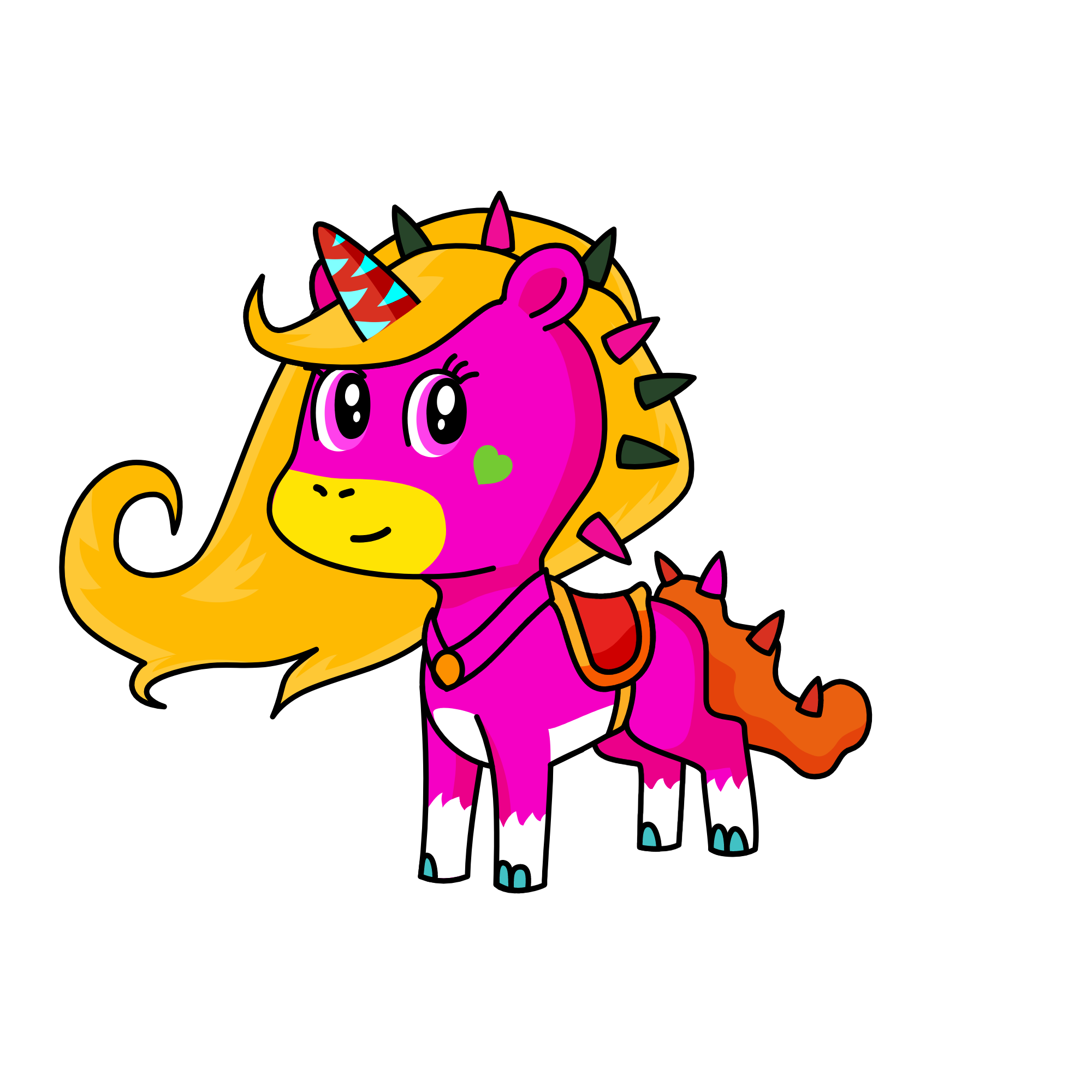 Spike, the unicorn