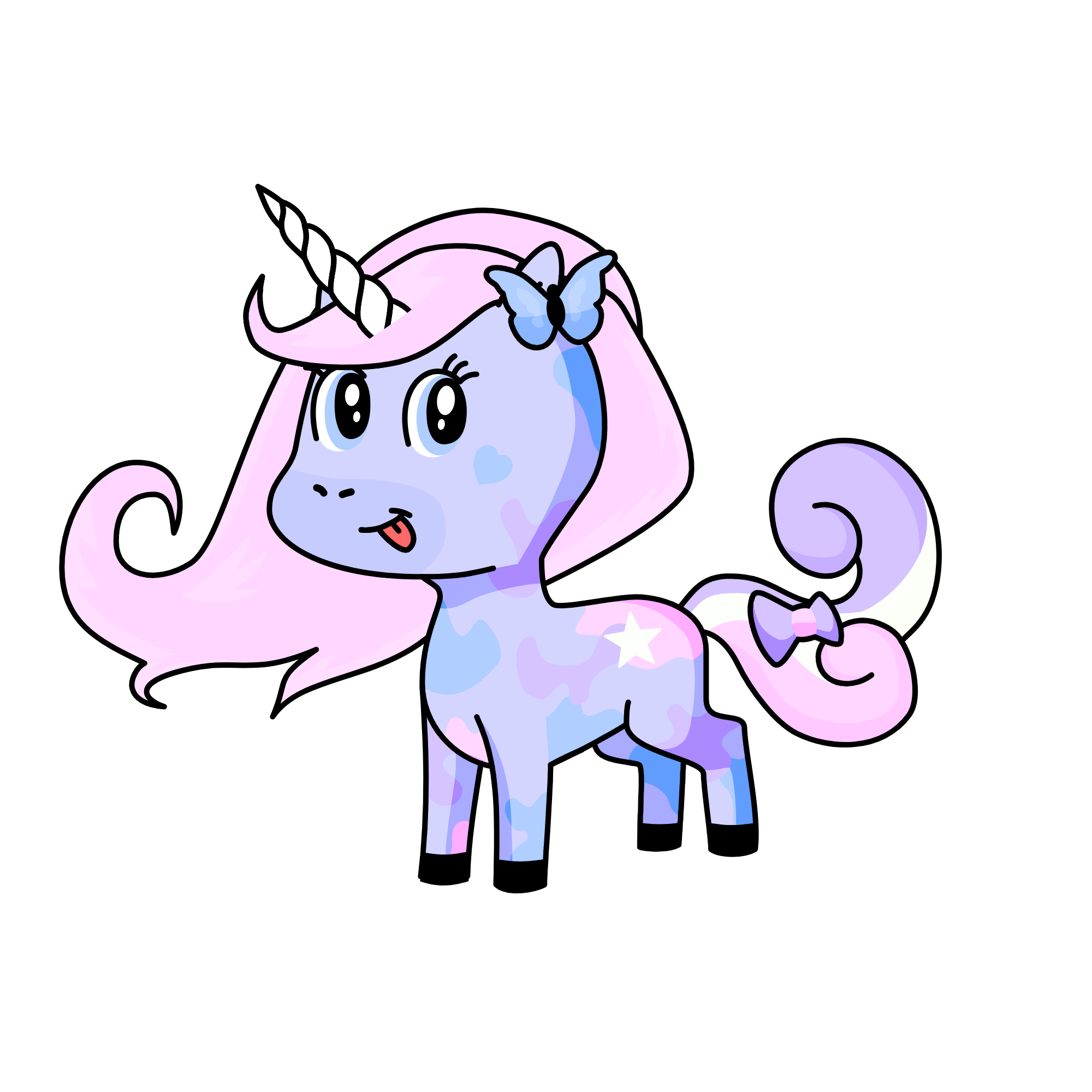Cloudy, the unicorn
