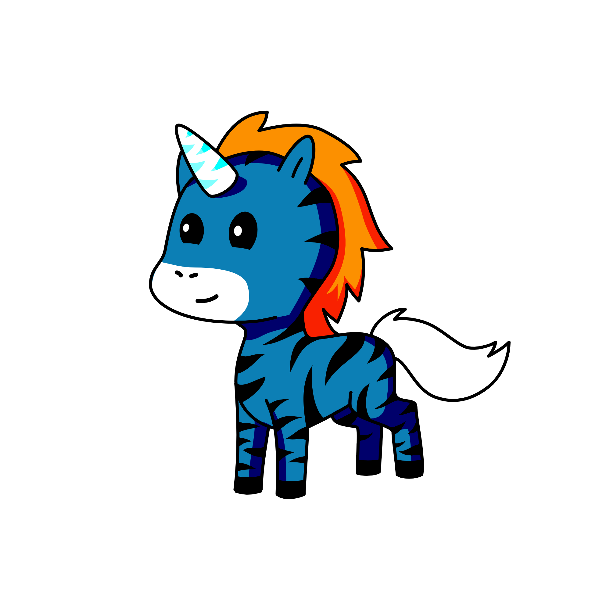Zach The Zebra, the unicorn