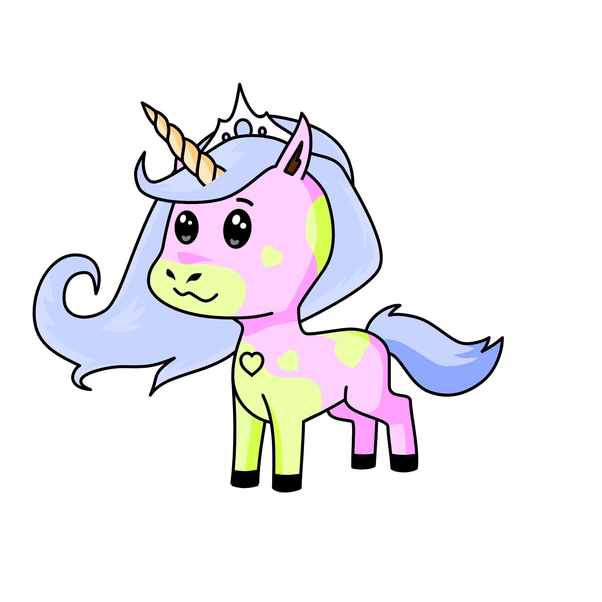 qUEEN pAStEL, the unicorn