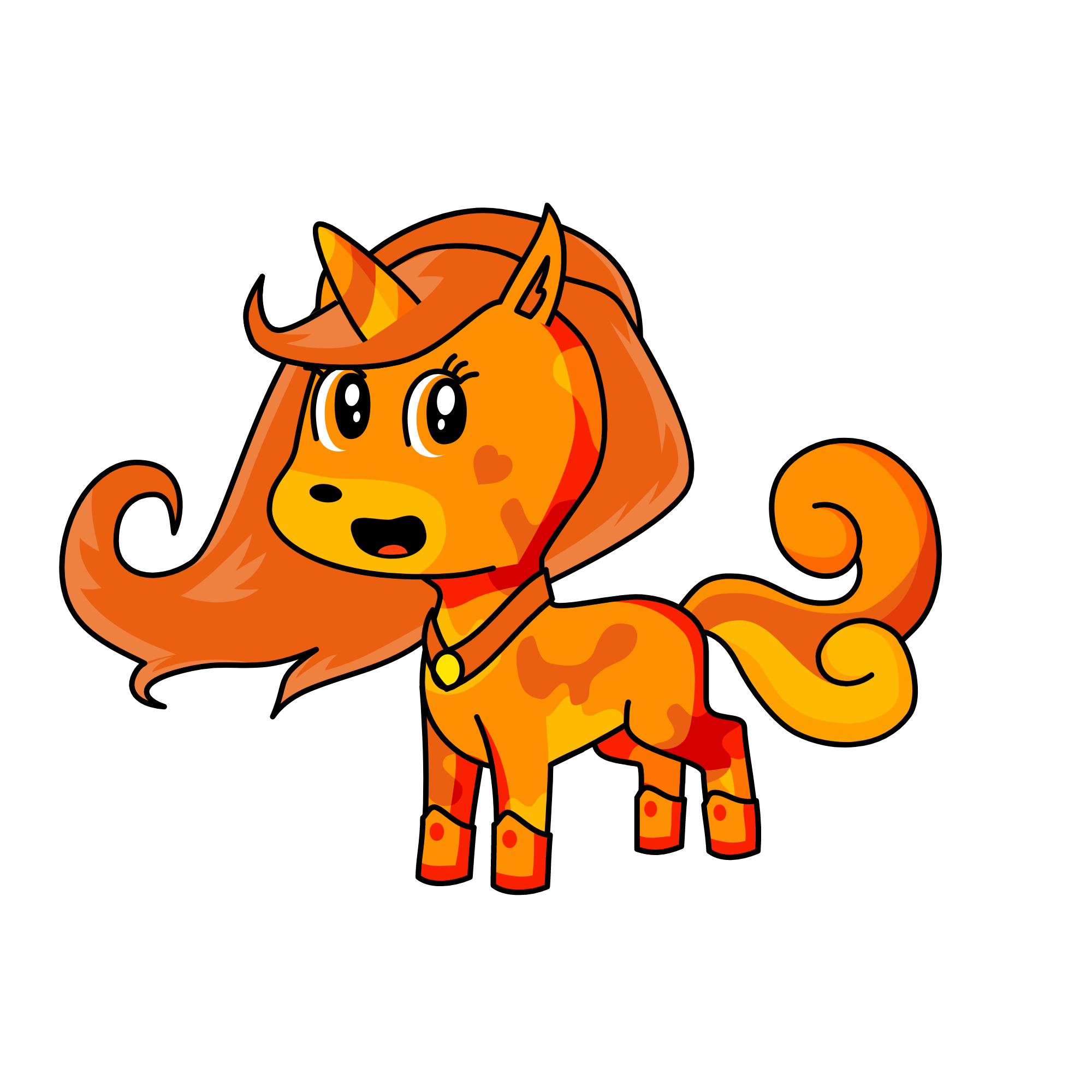 the girl who comes for poop, the unicorn