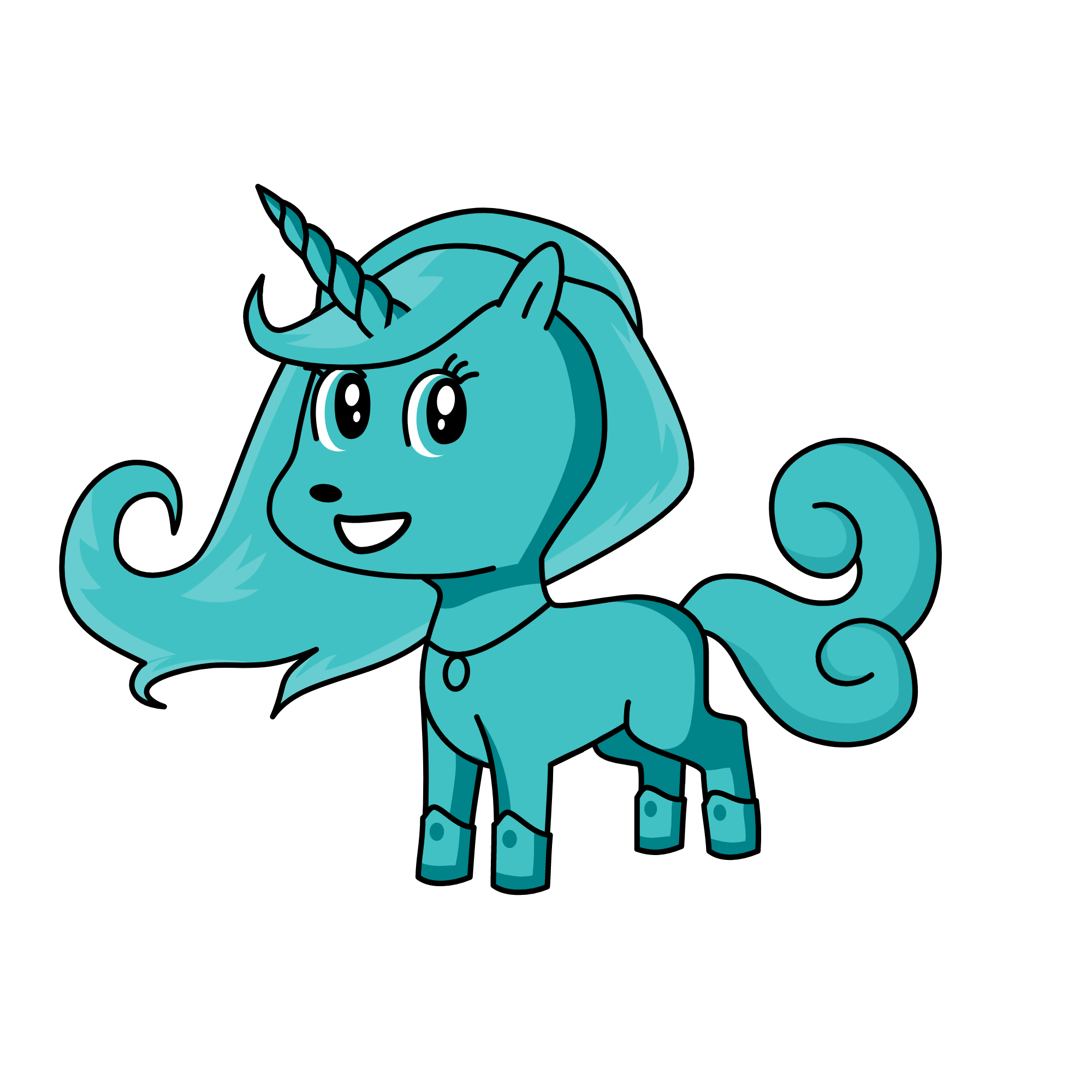 the girl who comes for pee, the unicorn
