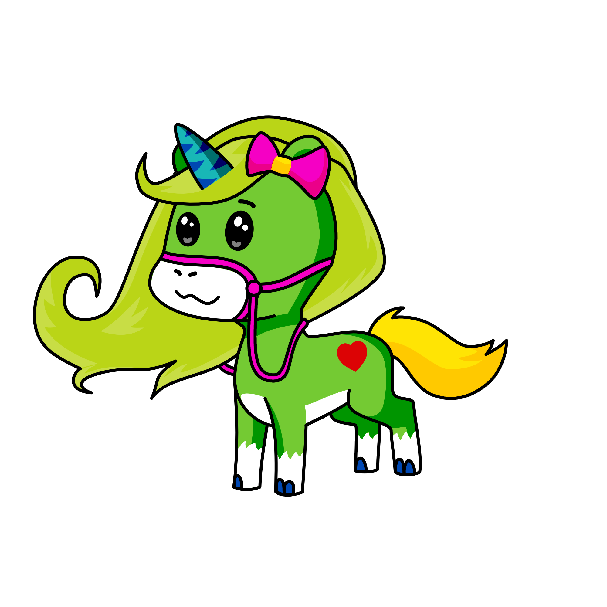 the princess of the forest, the unicorn