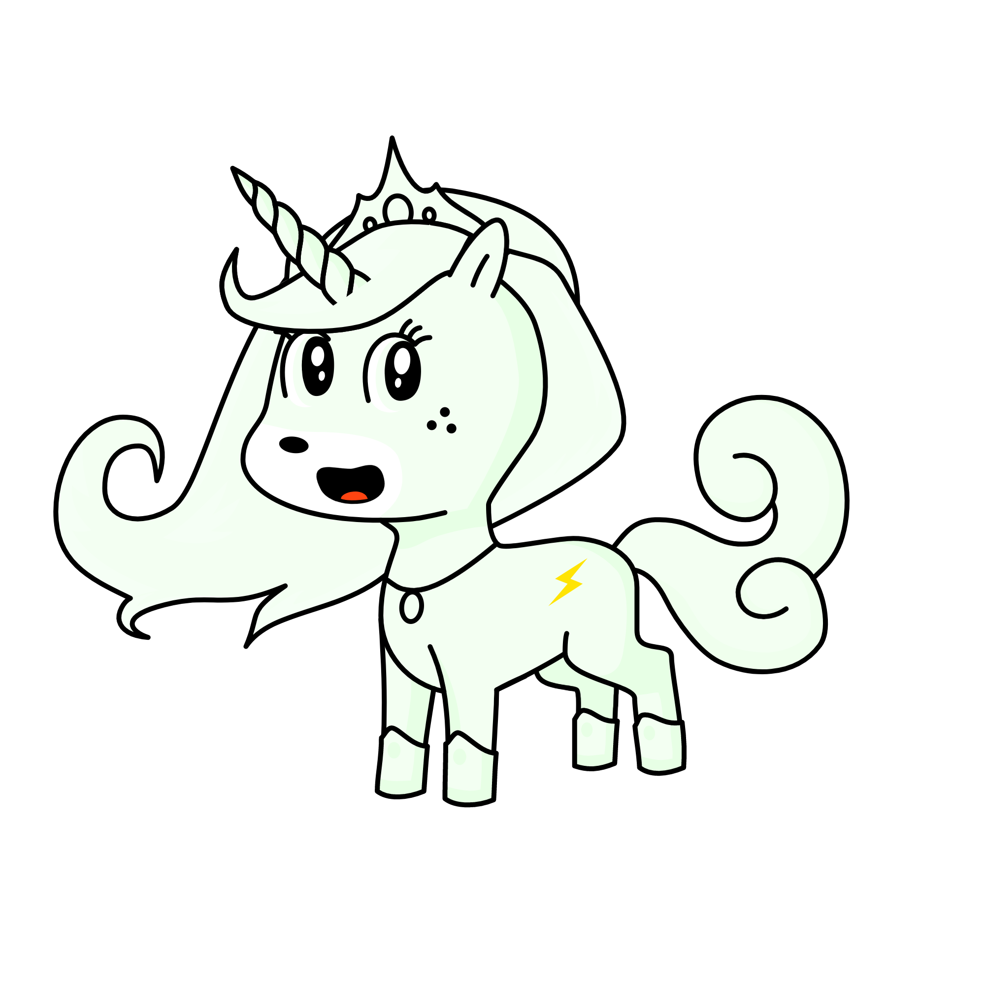the queen of all thunder, the unicorn
