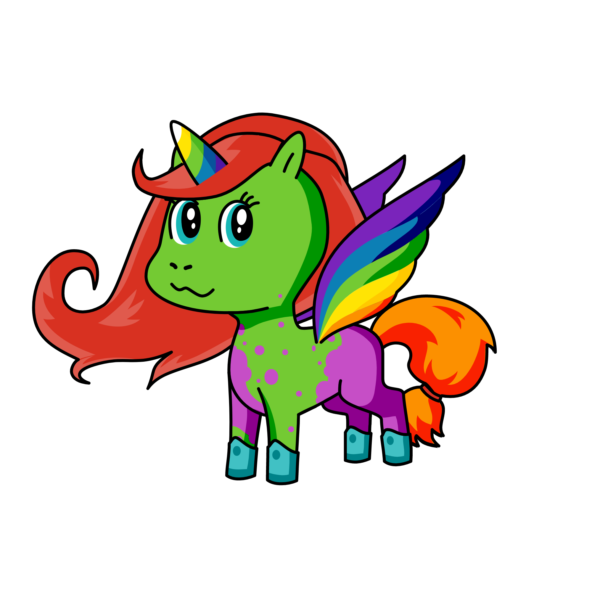 Dash, the unicorn