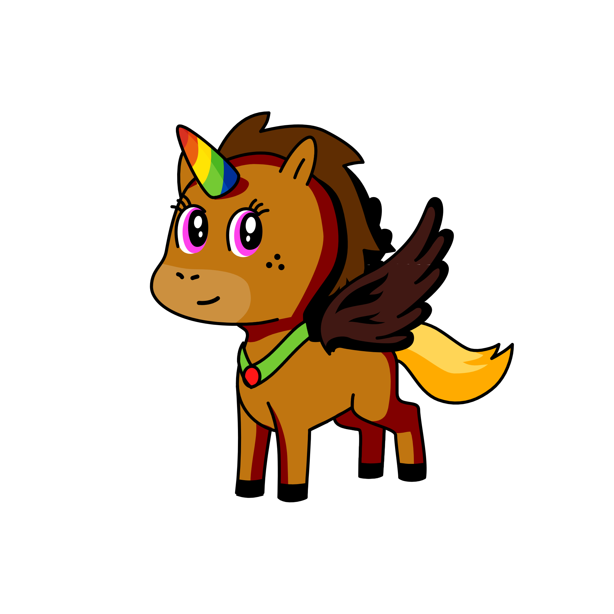 Brownie, the unicorn