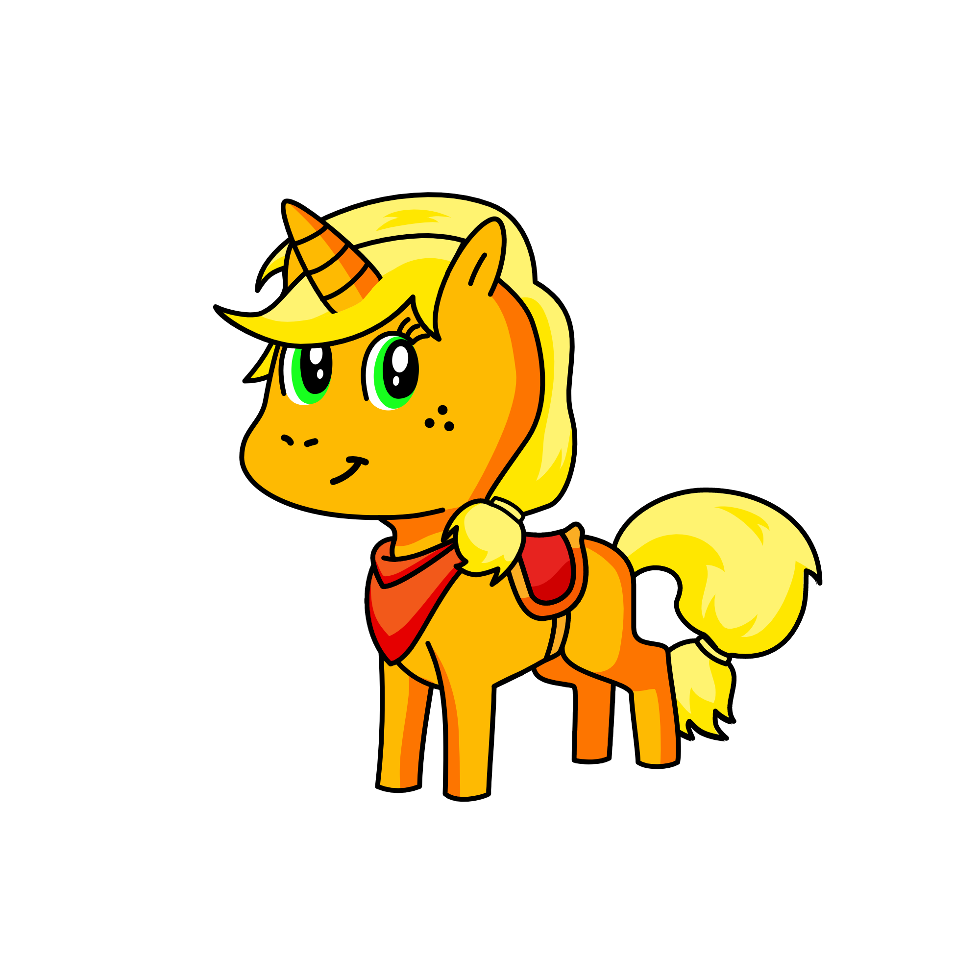 Applejack, the unicorn