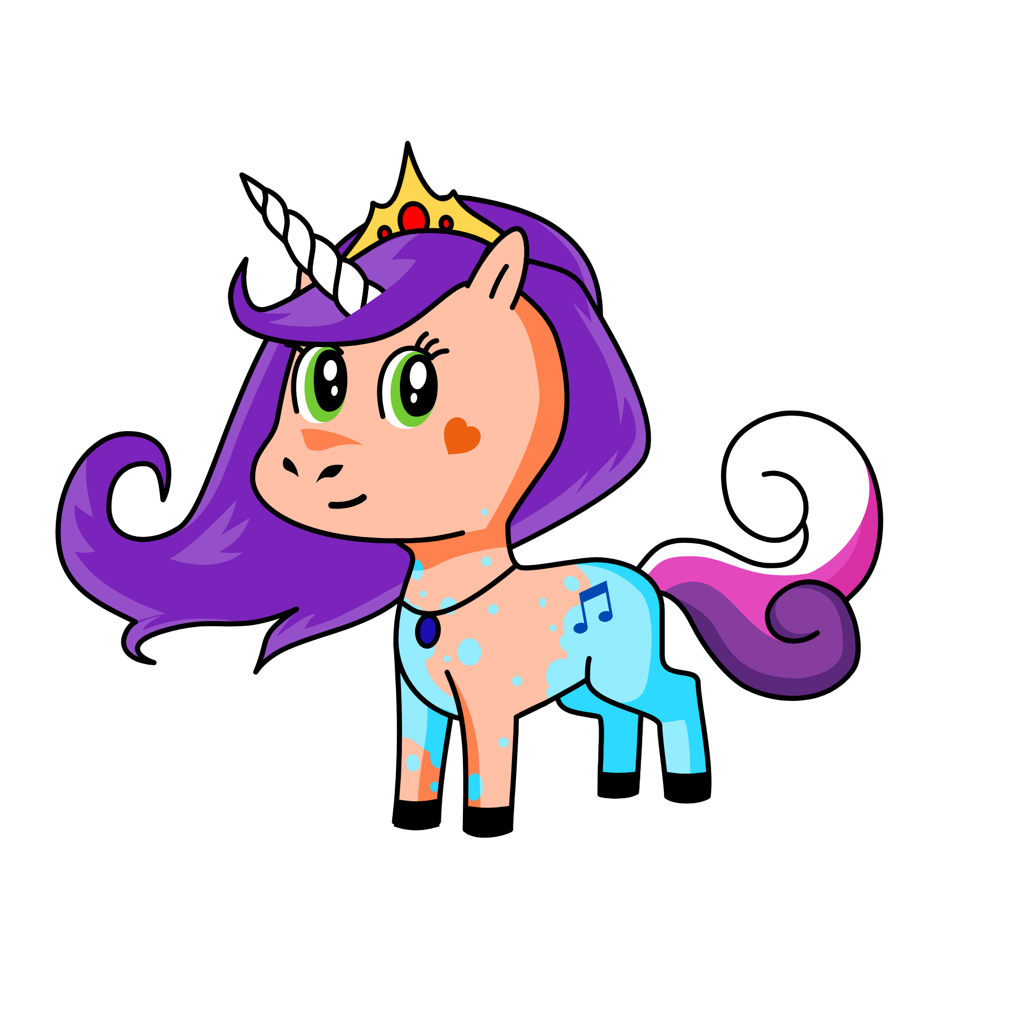 Cupcake, the unicorn