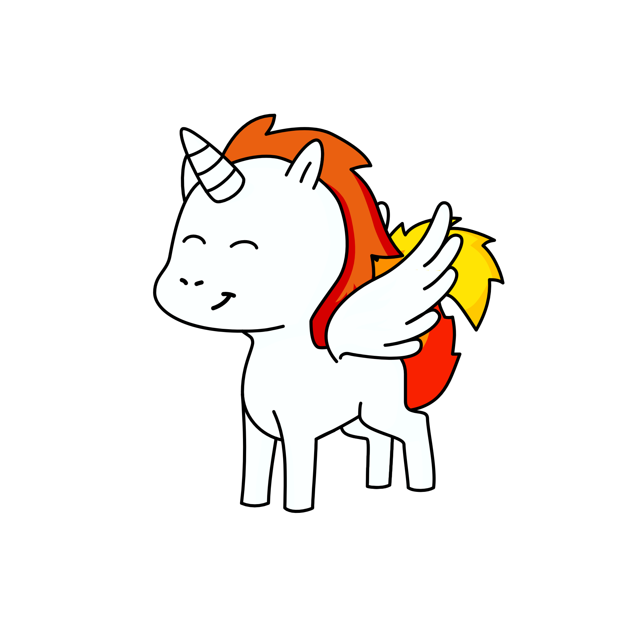 Rainbow Rain, the unicorn
