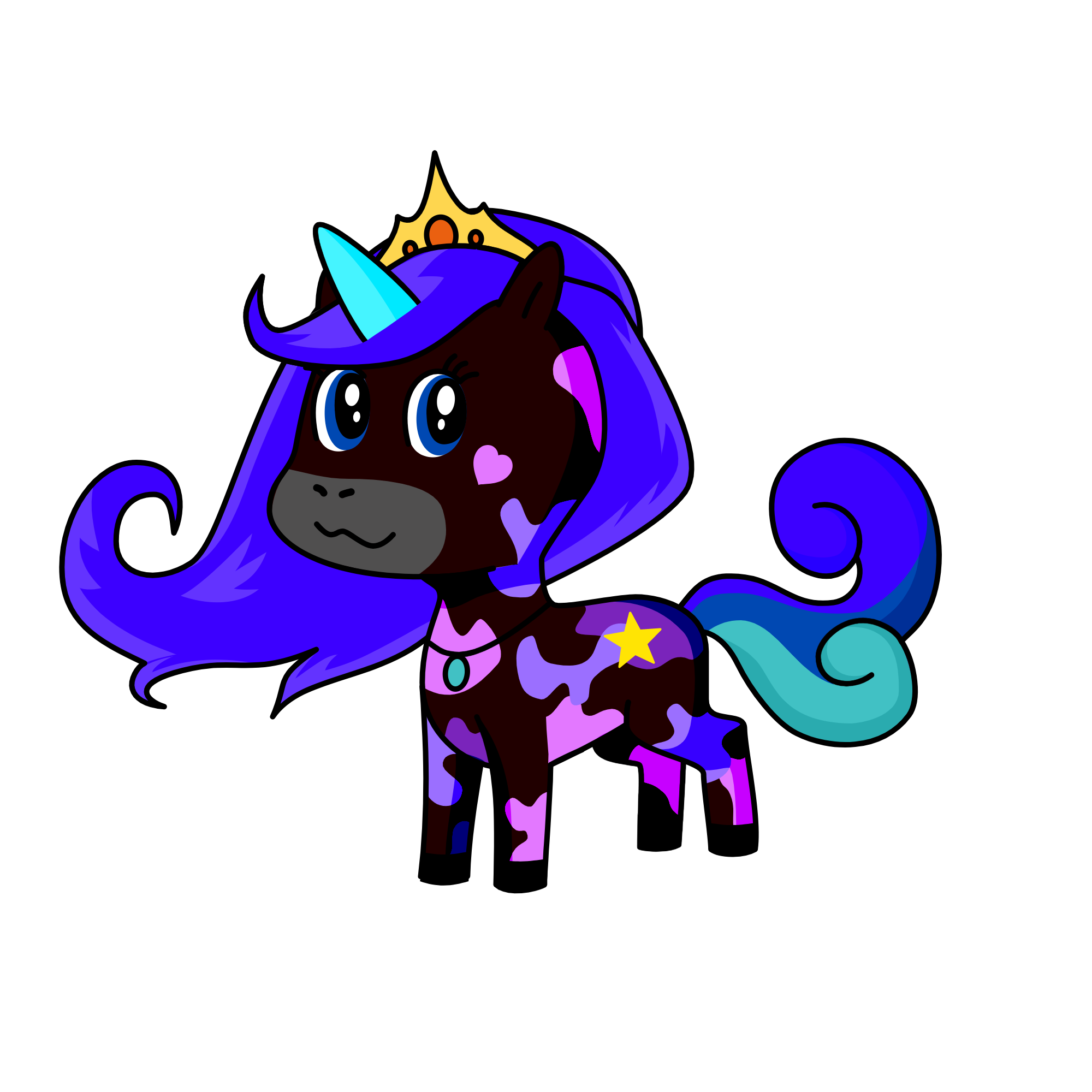 pony, the unicorn