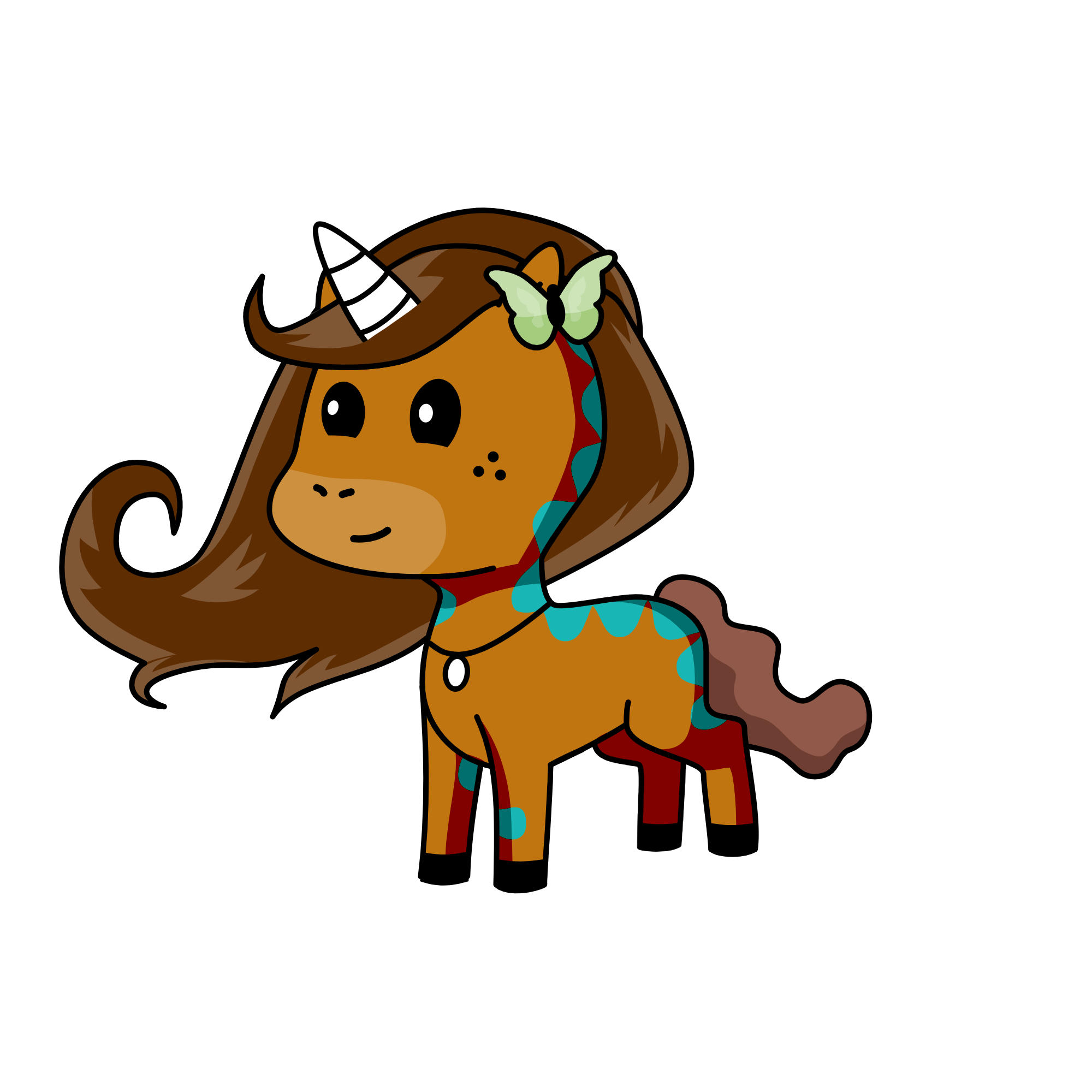 pony, the unicorn