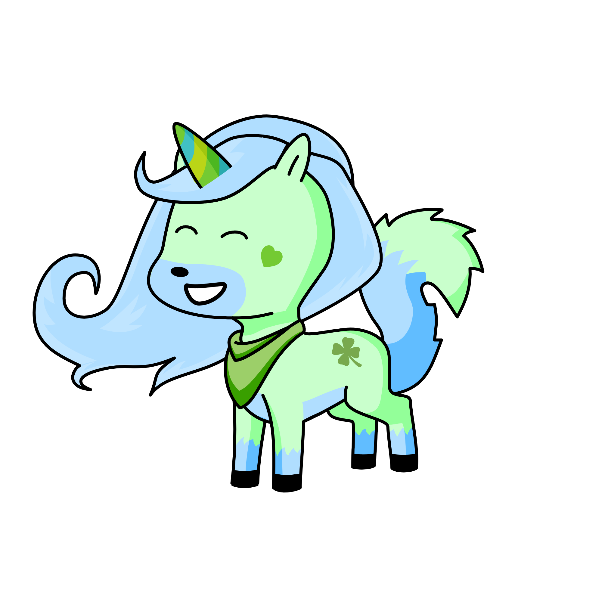 Smiley, the unicorn