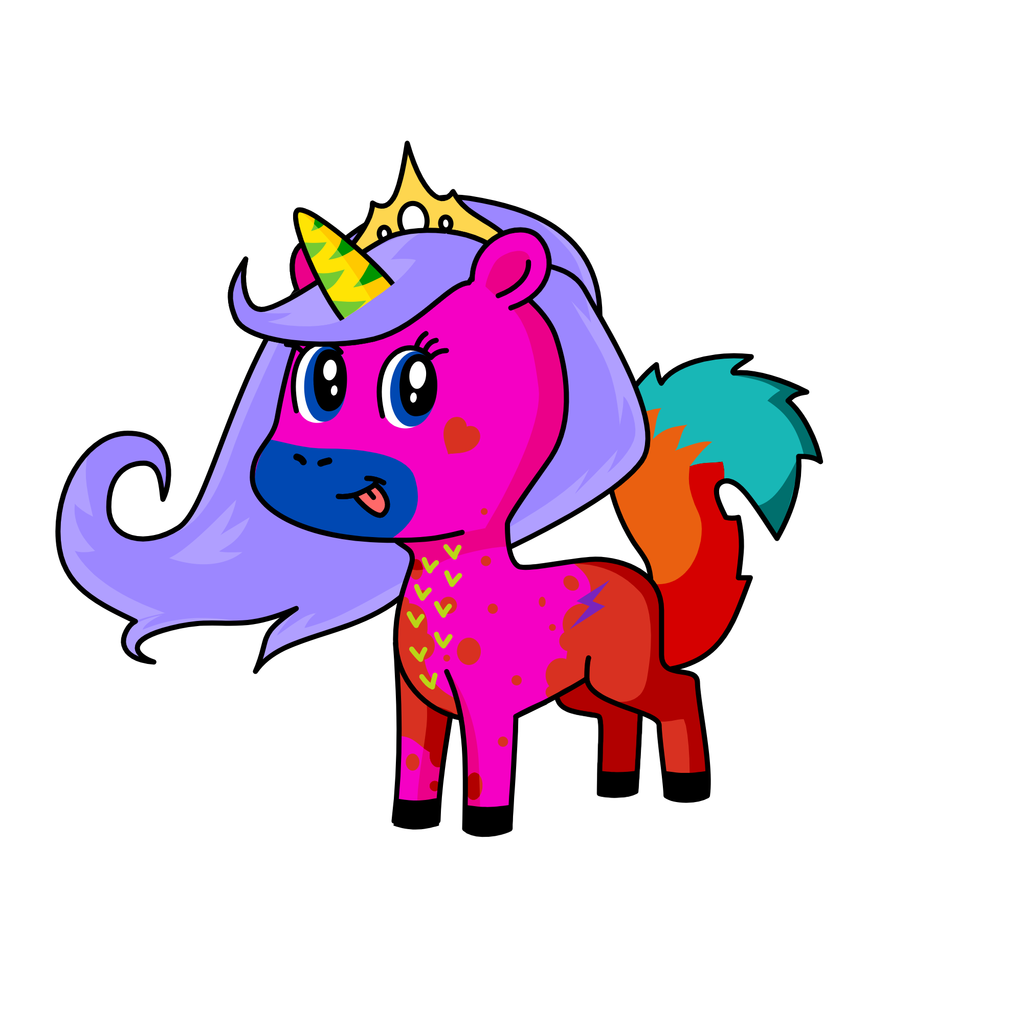 Painted, the unicorn