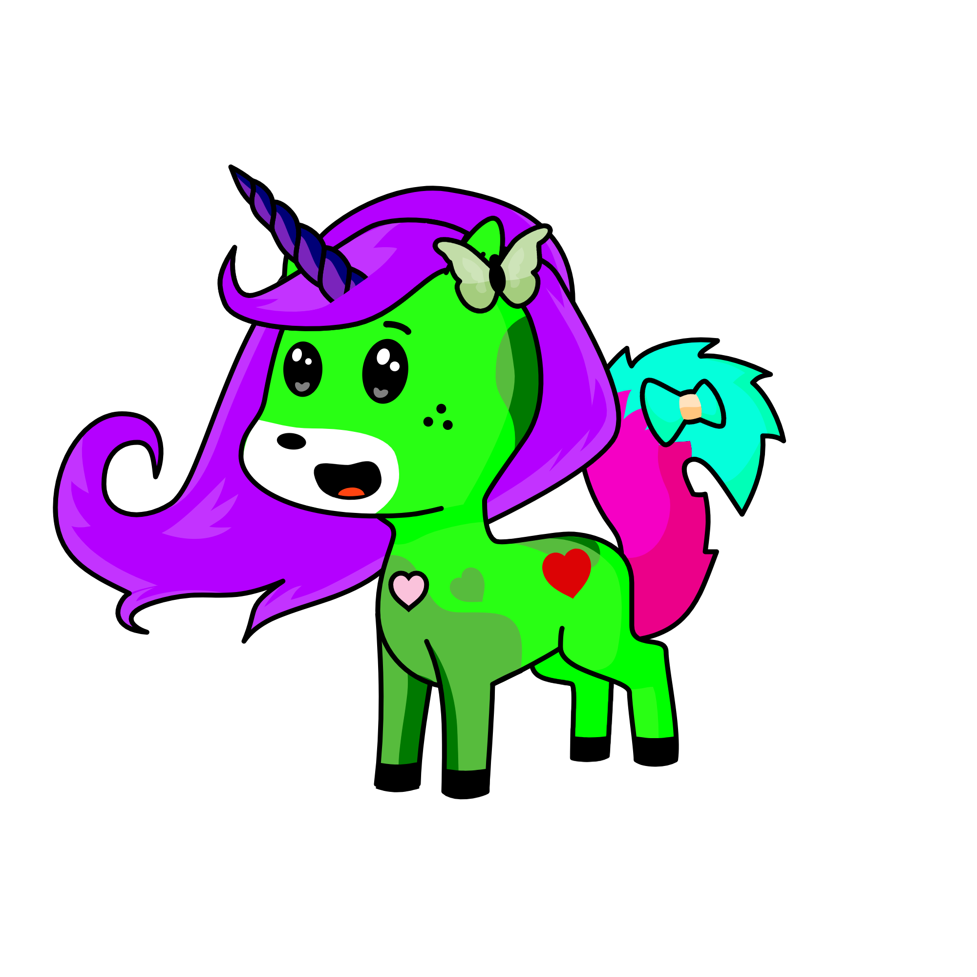 Lime, the unicorn