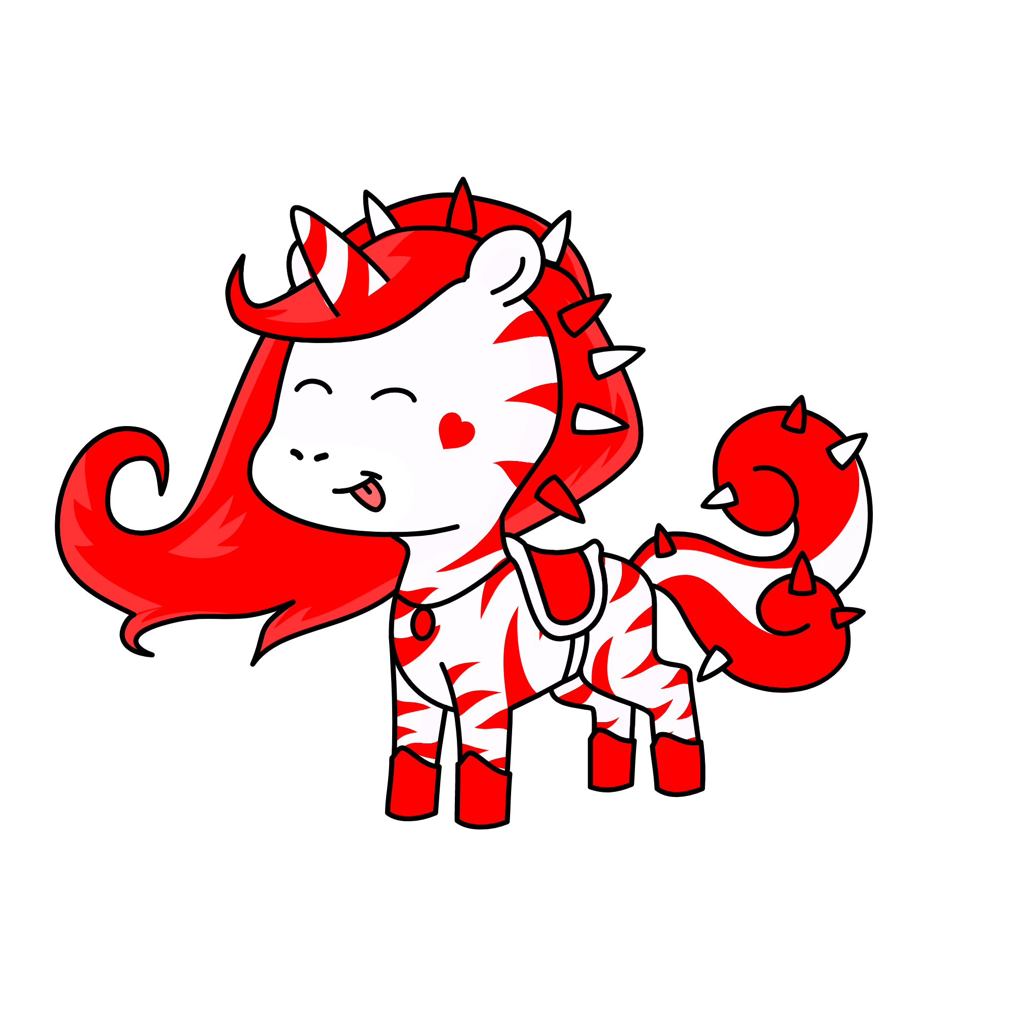 candy cane, the unicorn