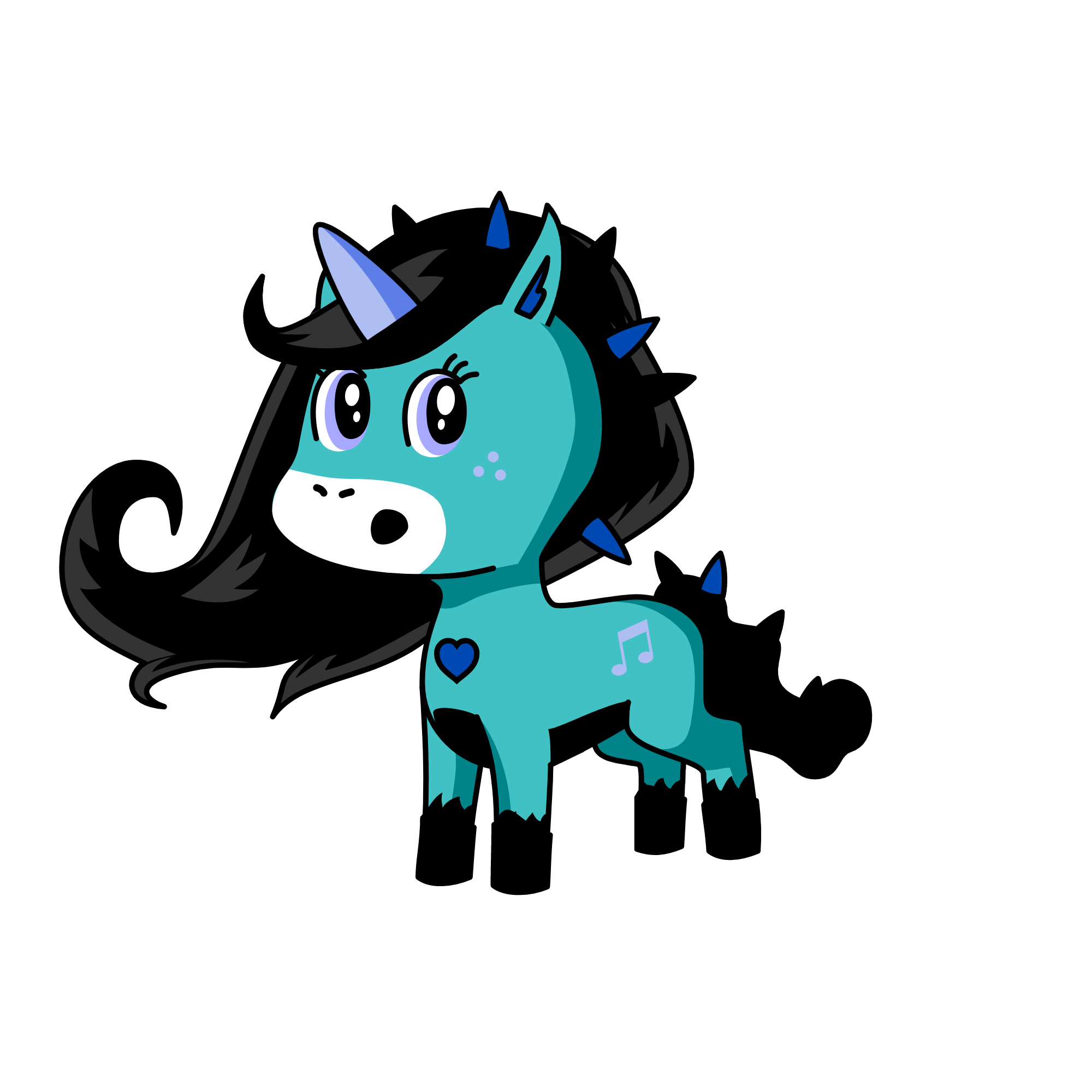blues, the unicorn