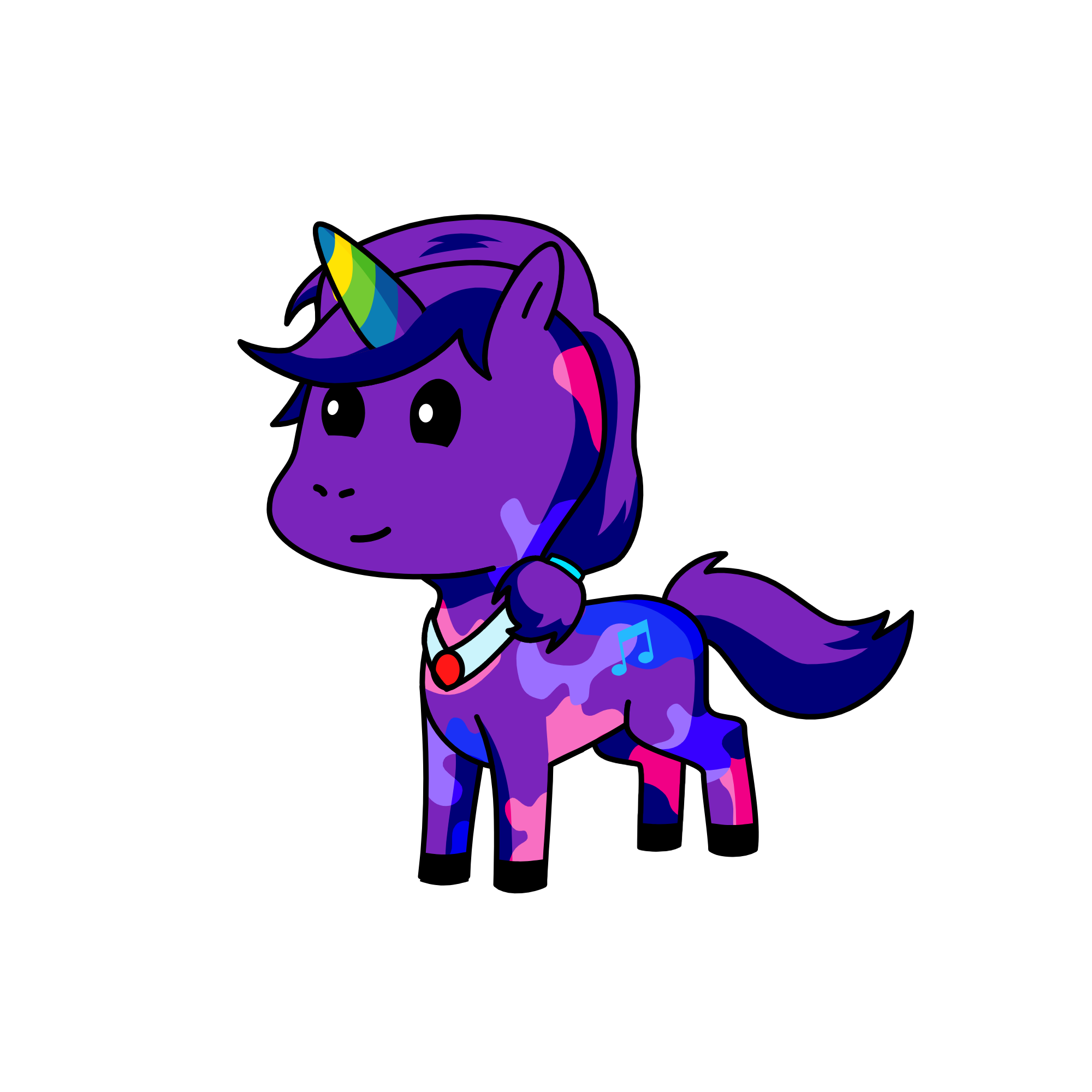 Blaze the Cat, the unicorn