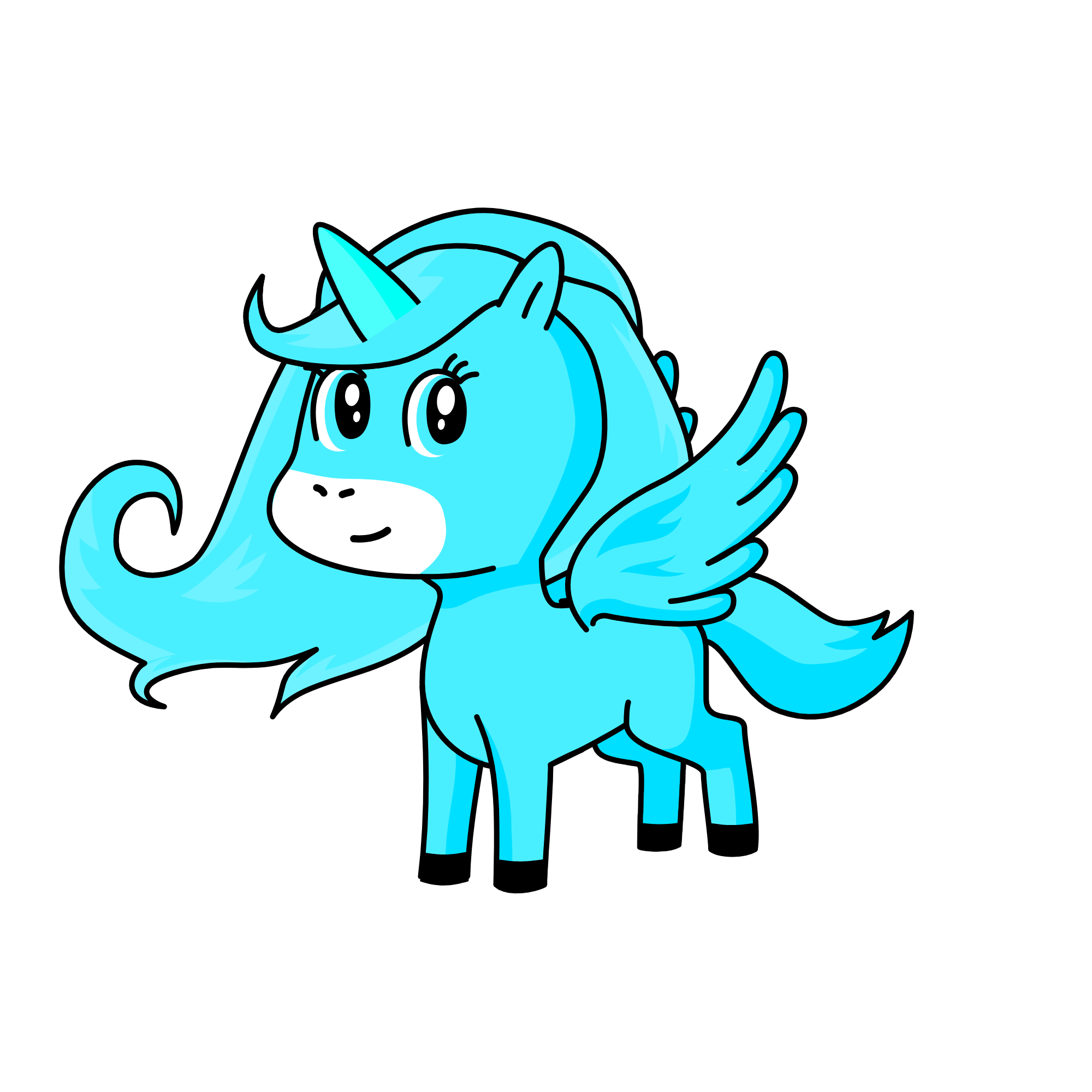 Sky, the unicorn