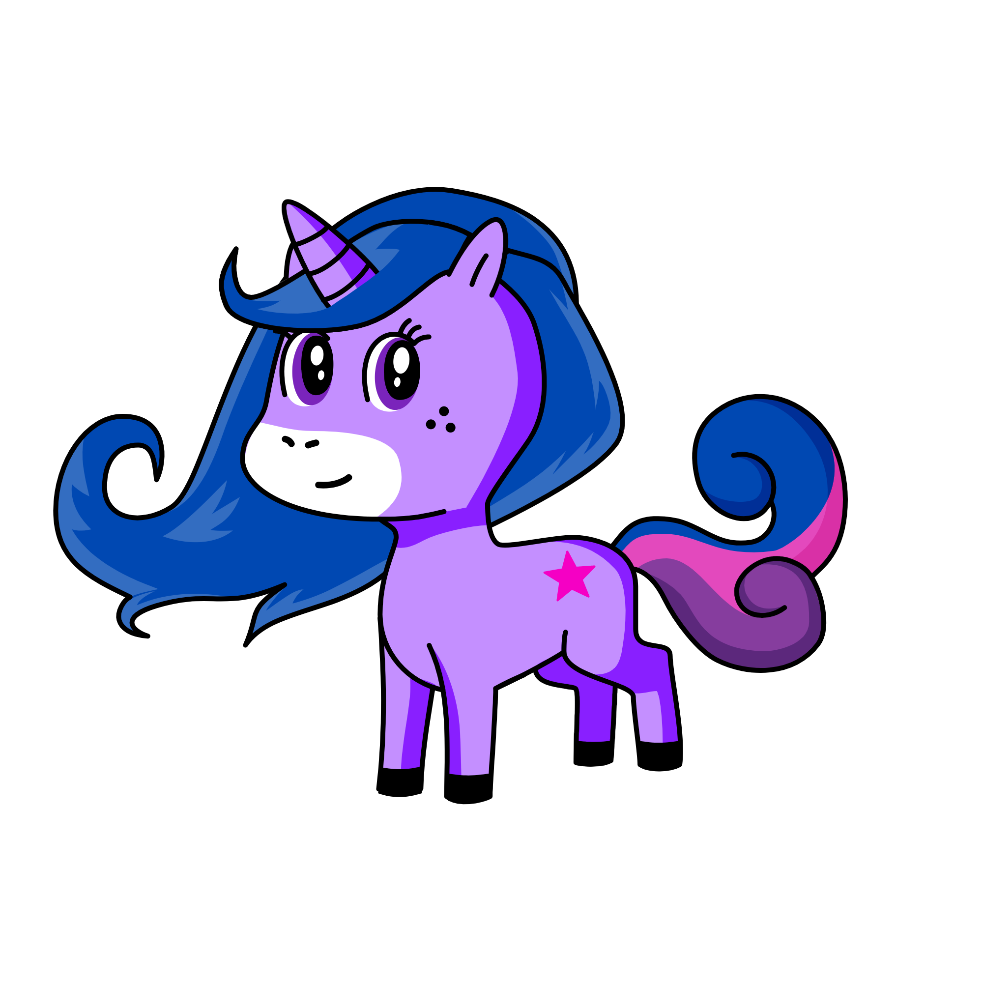 Asukal de papa, the unicorn