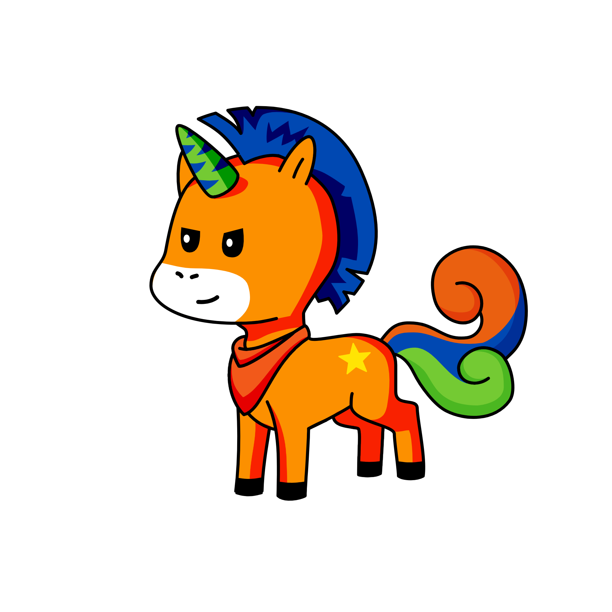 fiesty boi, the unicorn