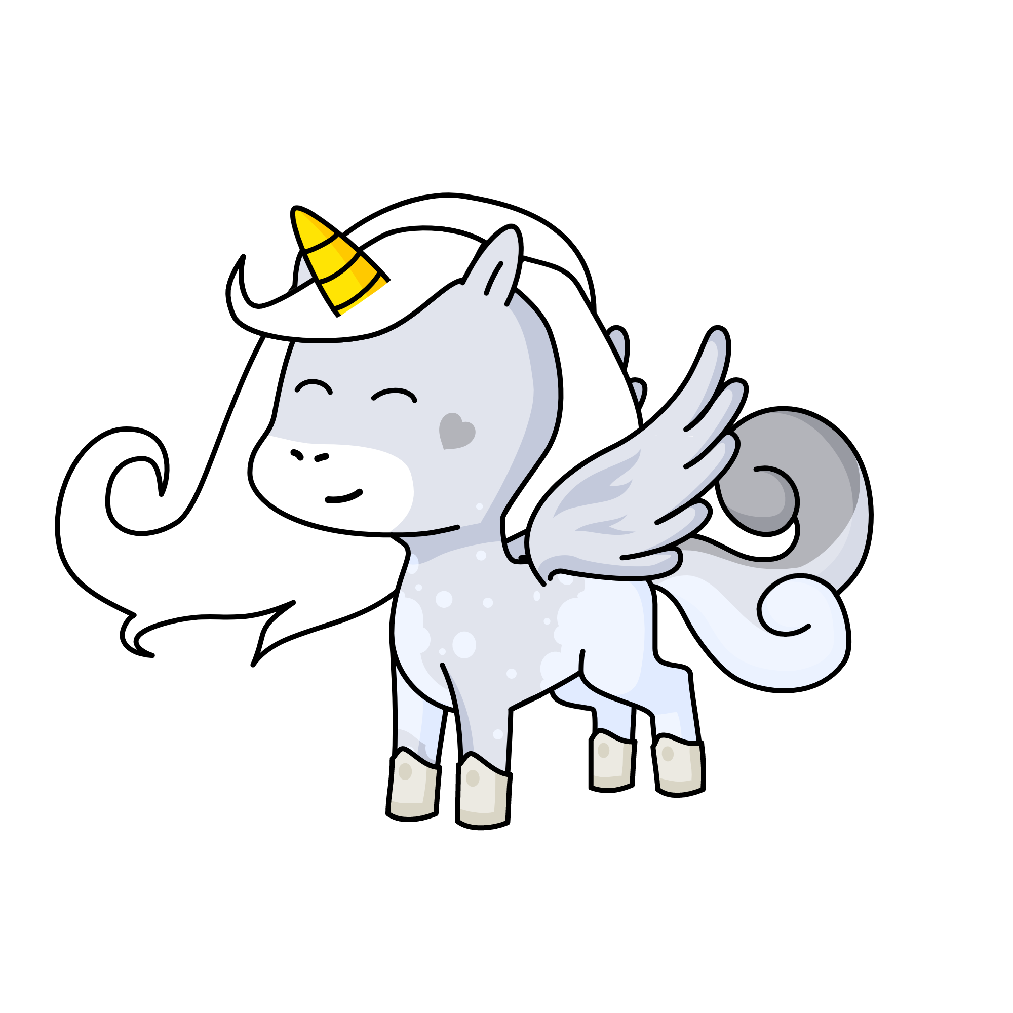 Zephyrine the air element unicorn, the unicorn
