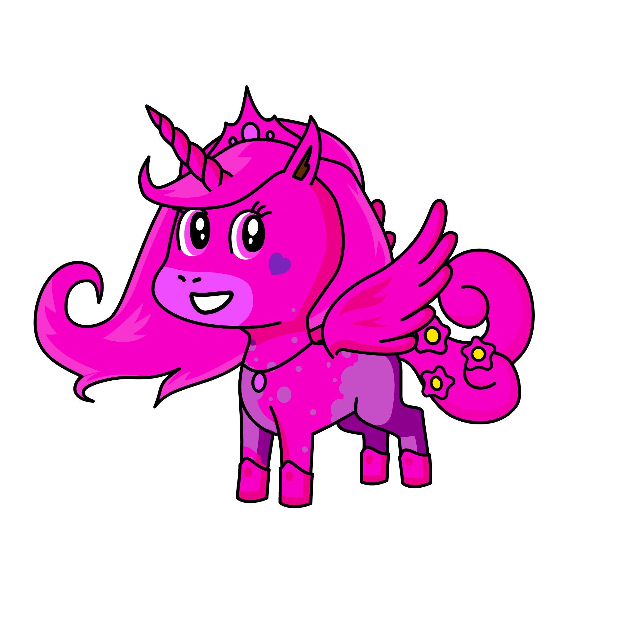 Pinky, the unicorn