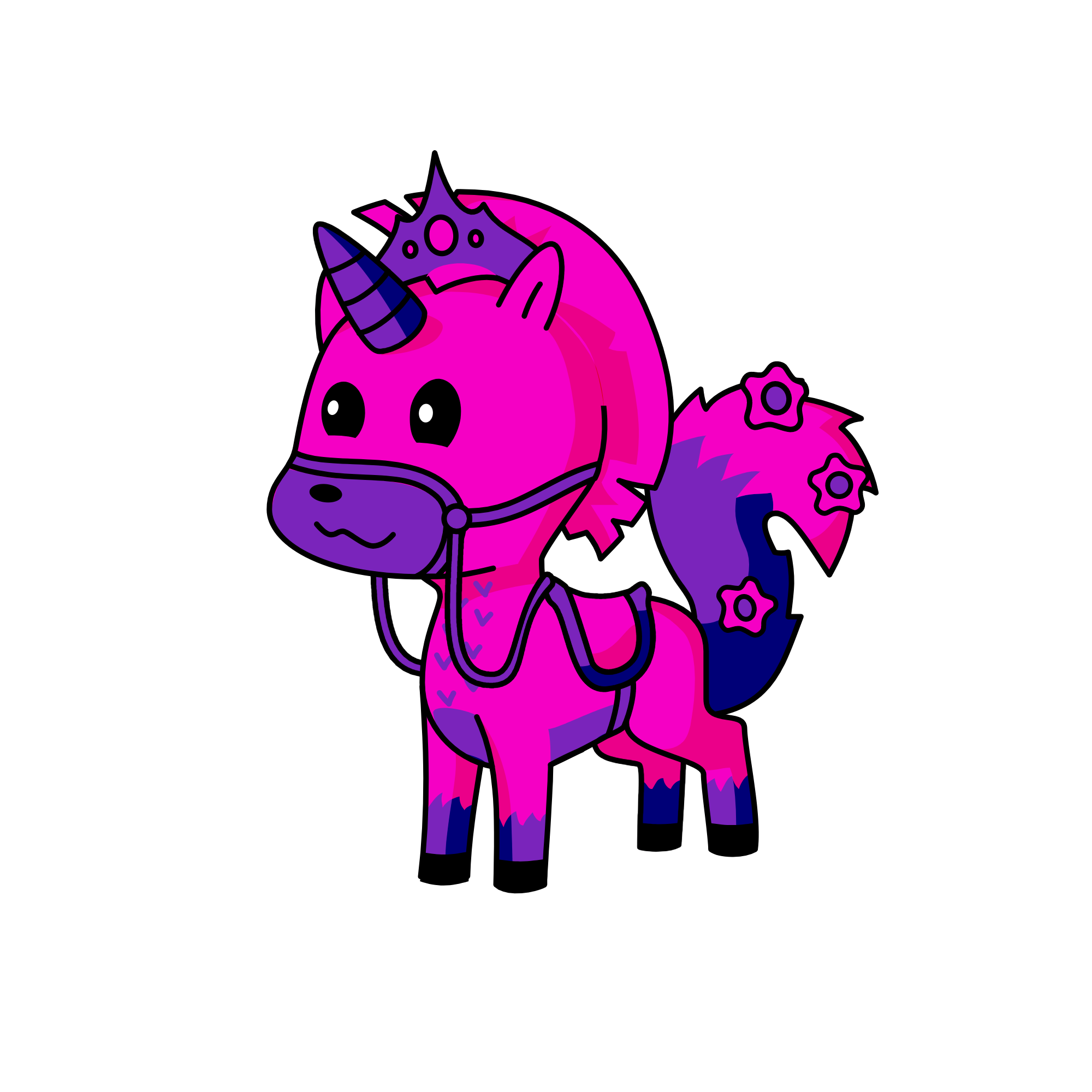 Magenta, the unicorn