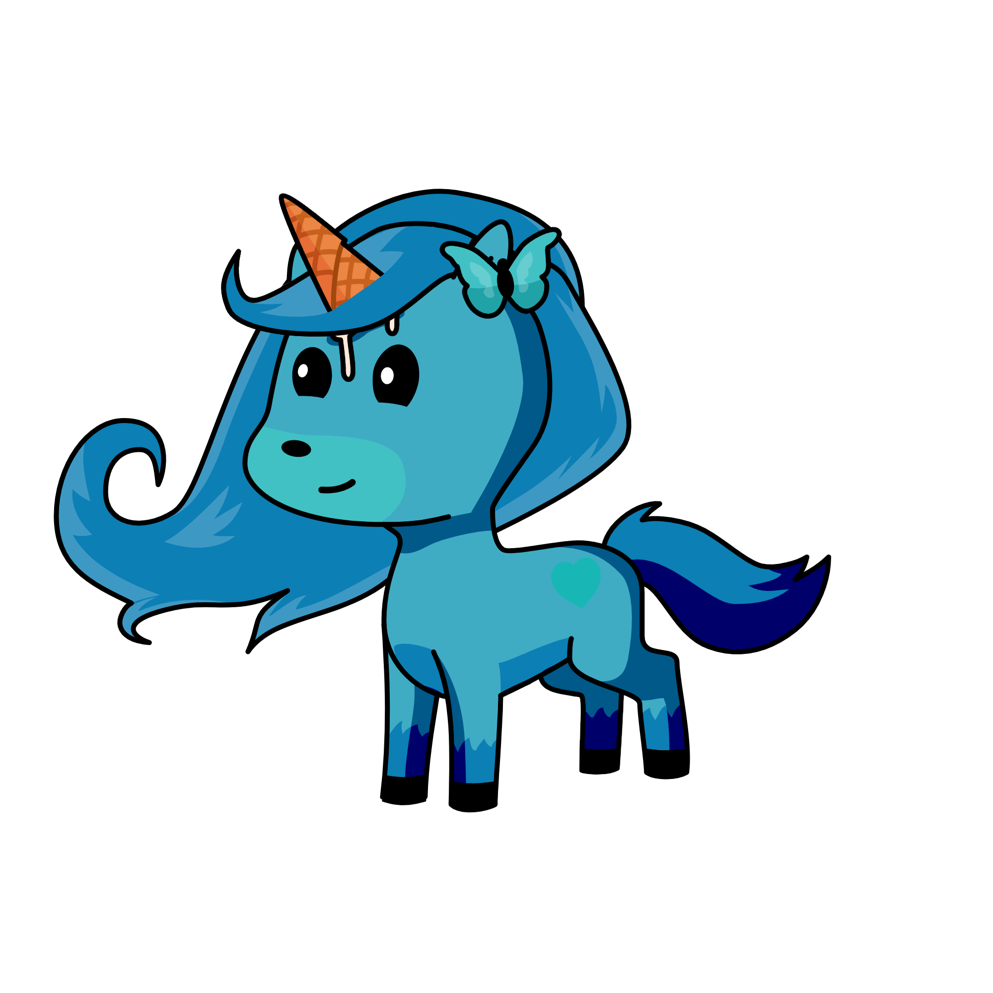 snow teal, the unicorn