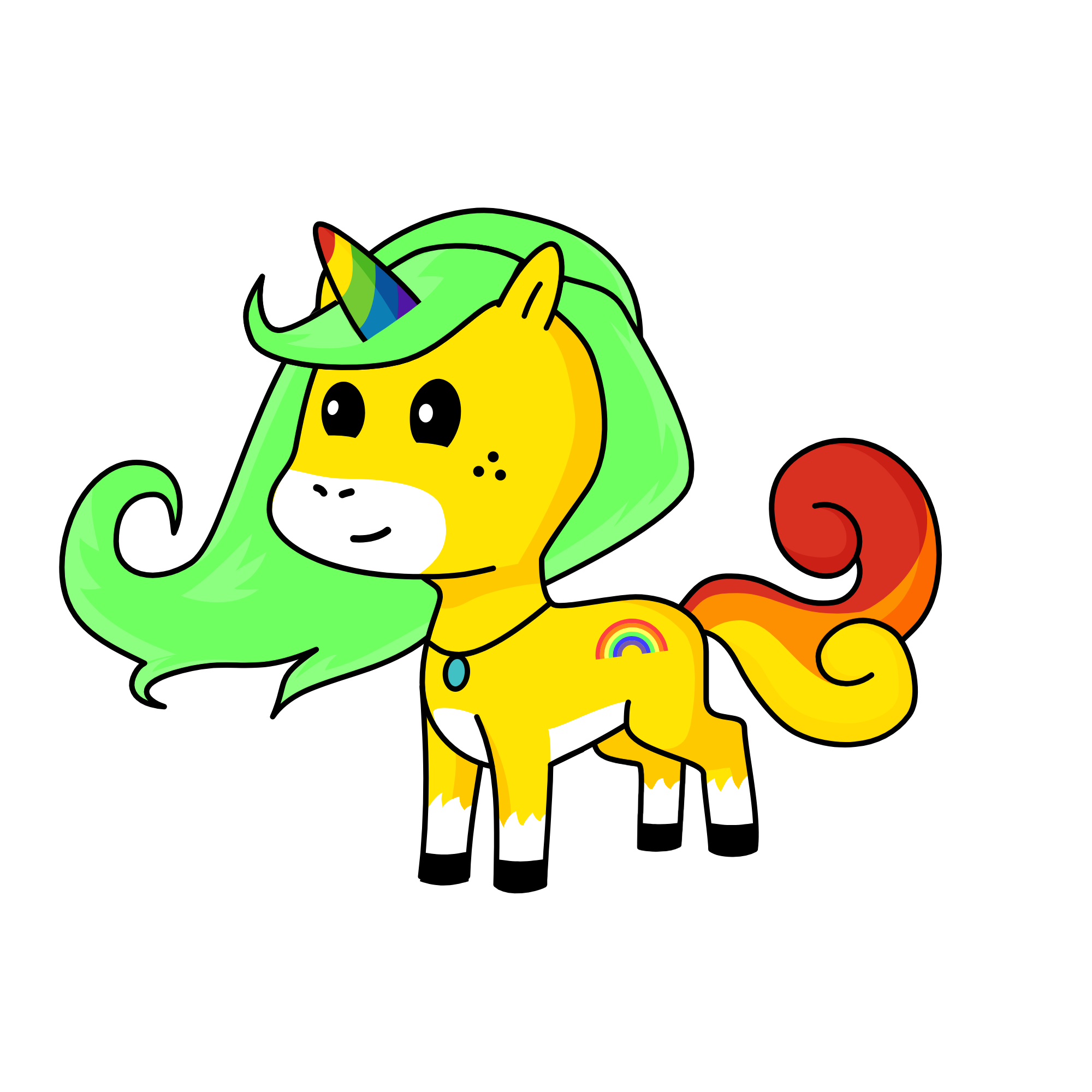 rainbow, the unicorn