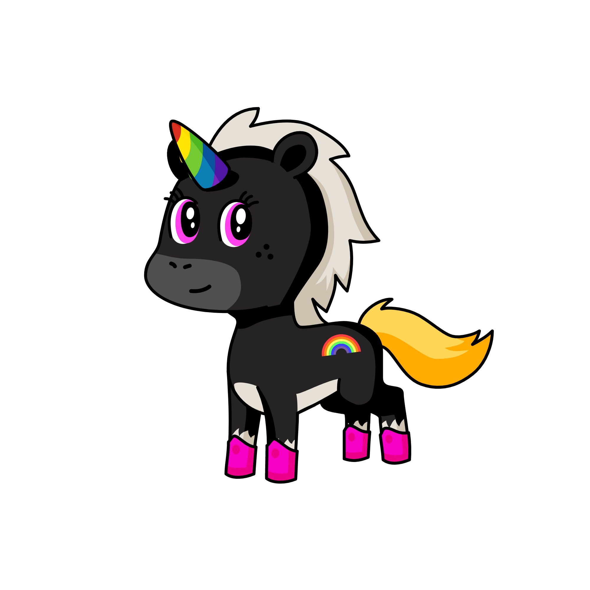 fluffy princess, the unicorn