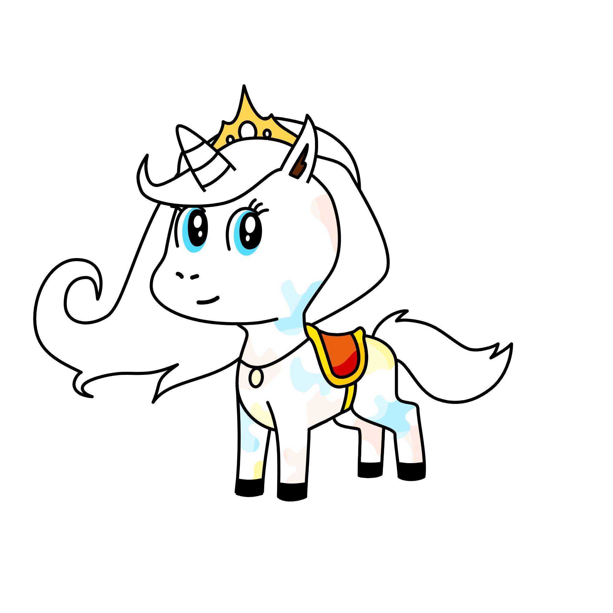 white heart, the unicorn