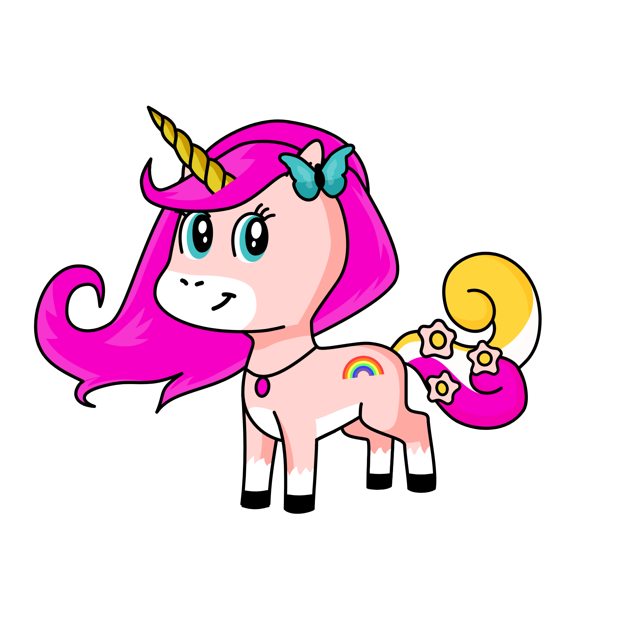 Sapphire Petal, the unicorn