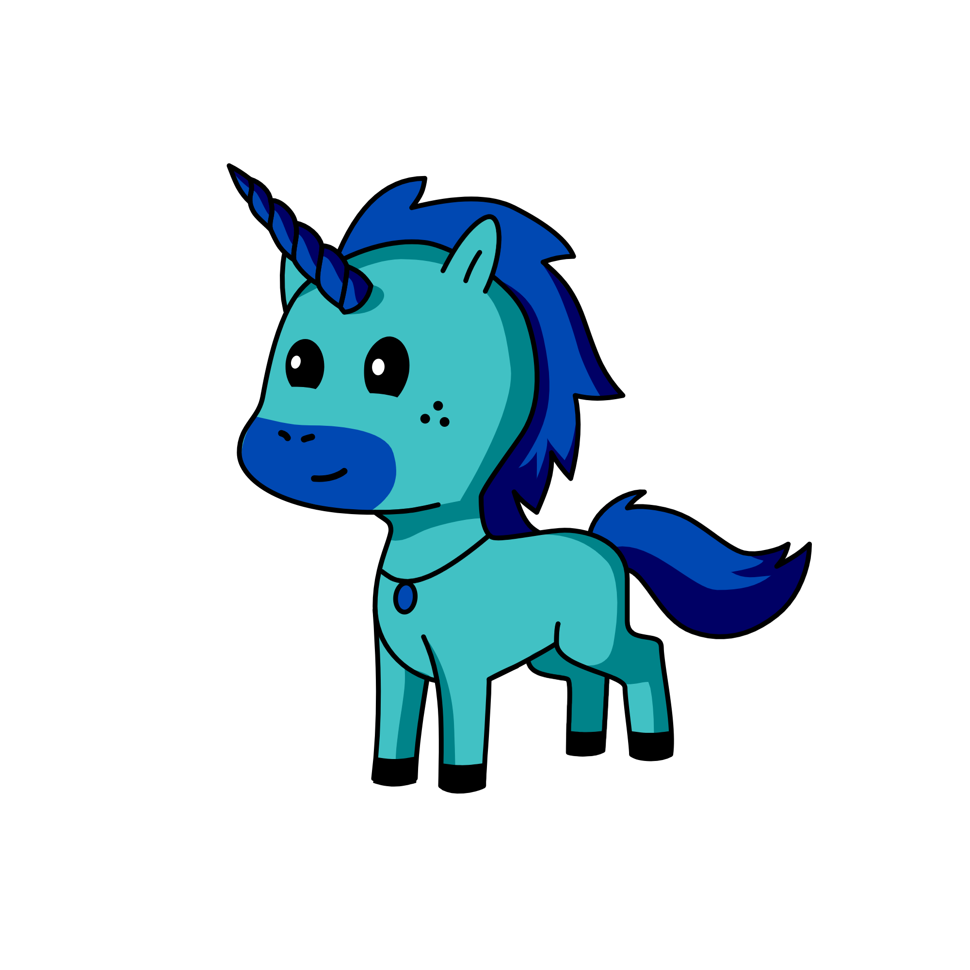 Dasher, the unicorn