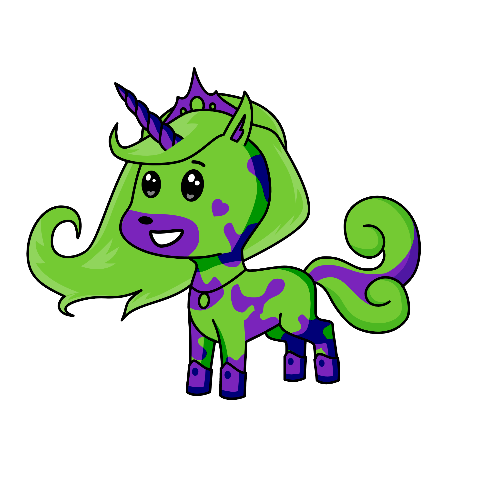 the queen of humans, the unicorn