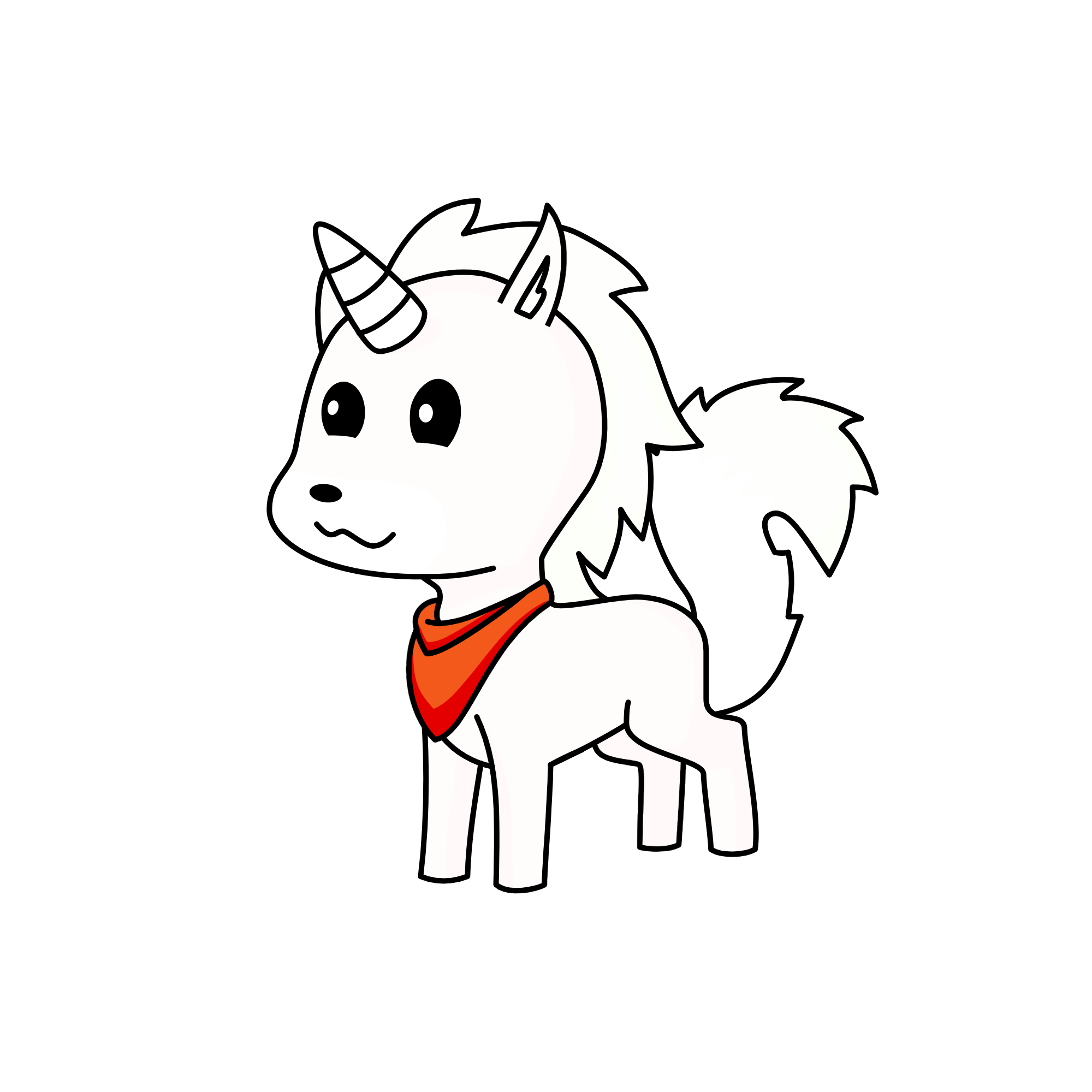 Artic fox, the unicorn