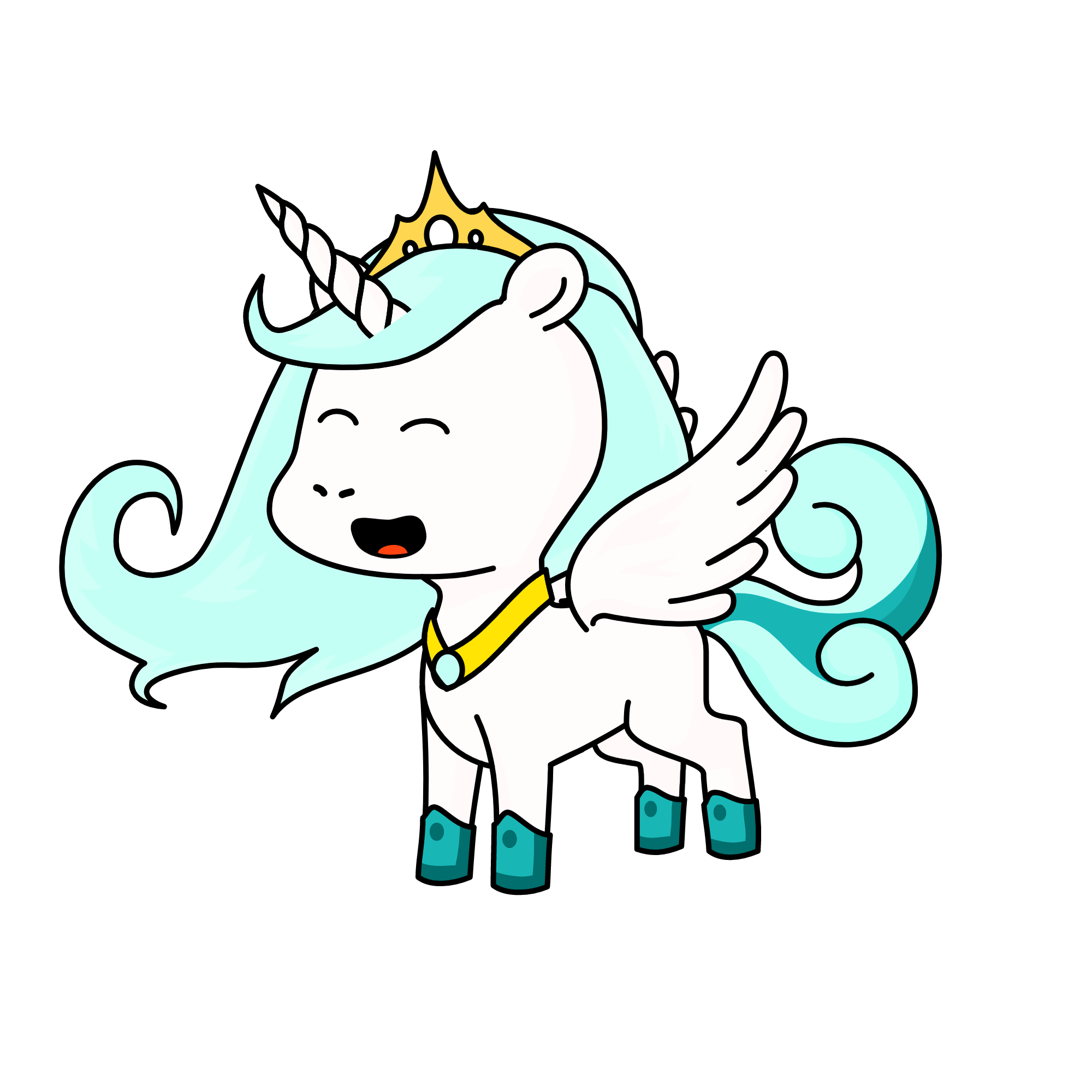 Princess of Ice, the unicorn