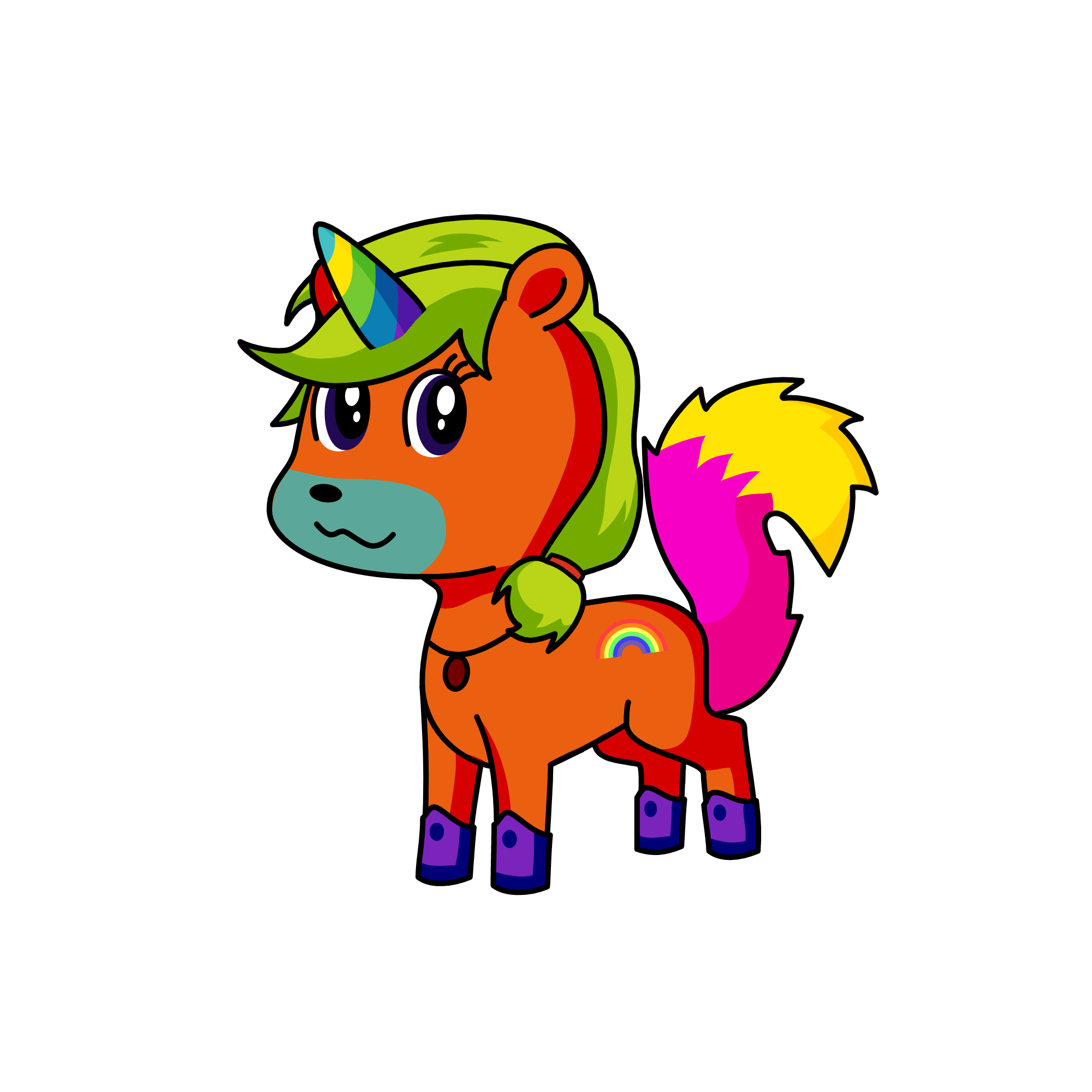 rainbow, the unicorn