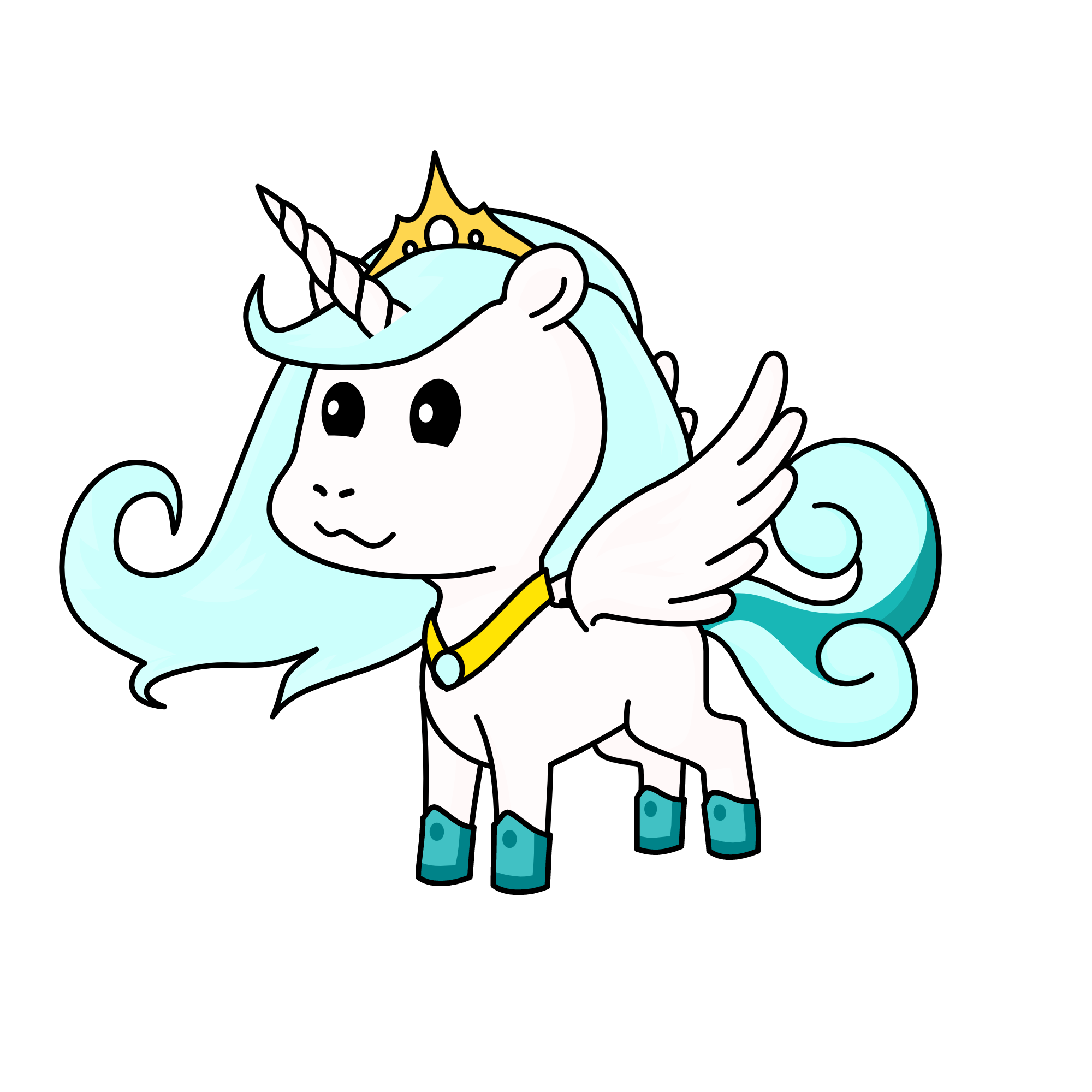 Princess of Ice, the unicorn