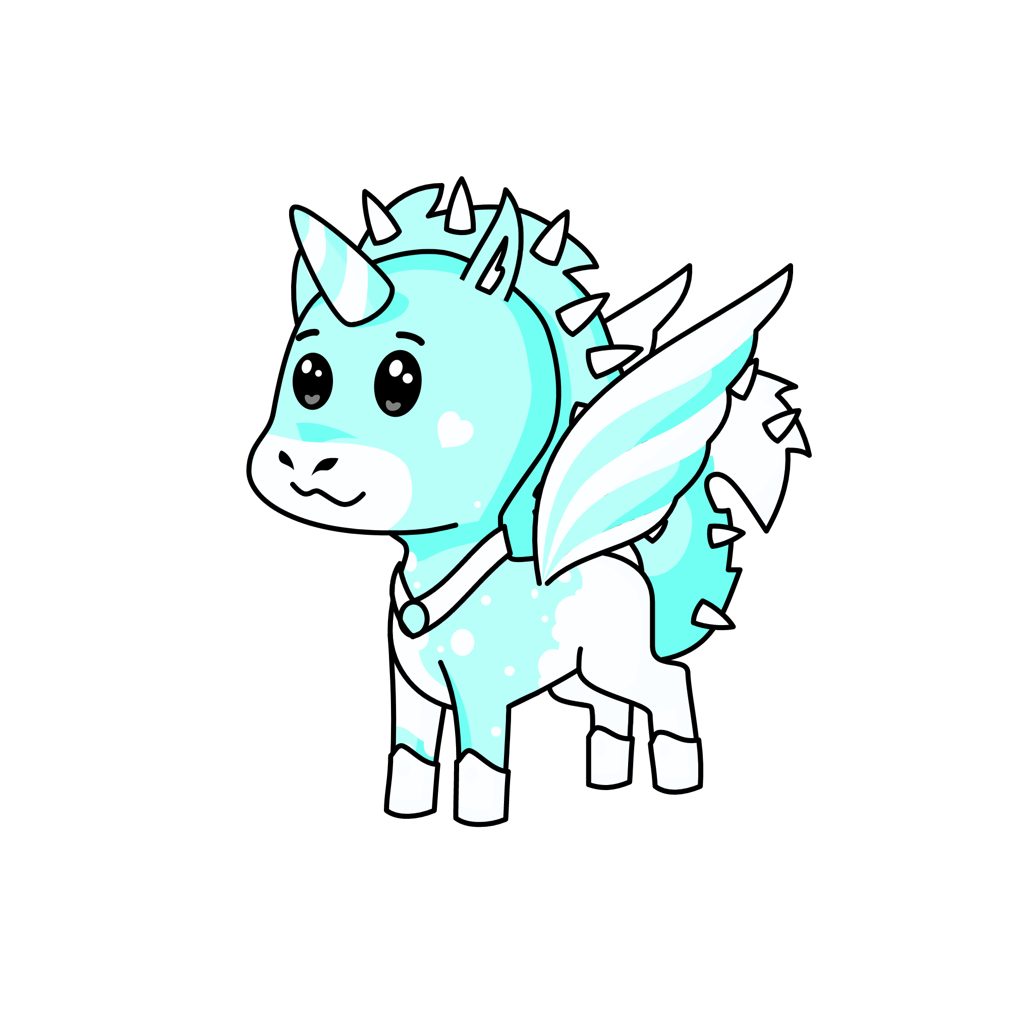 un dia nublado en un poniii, the unicorn